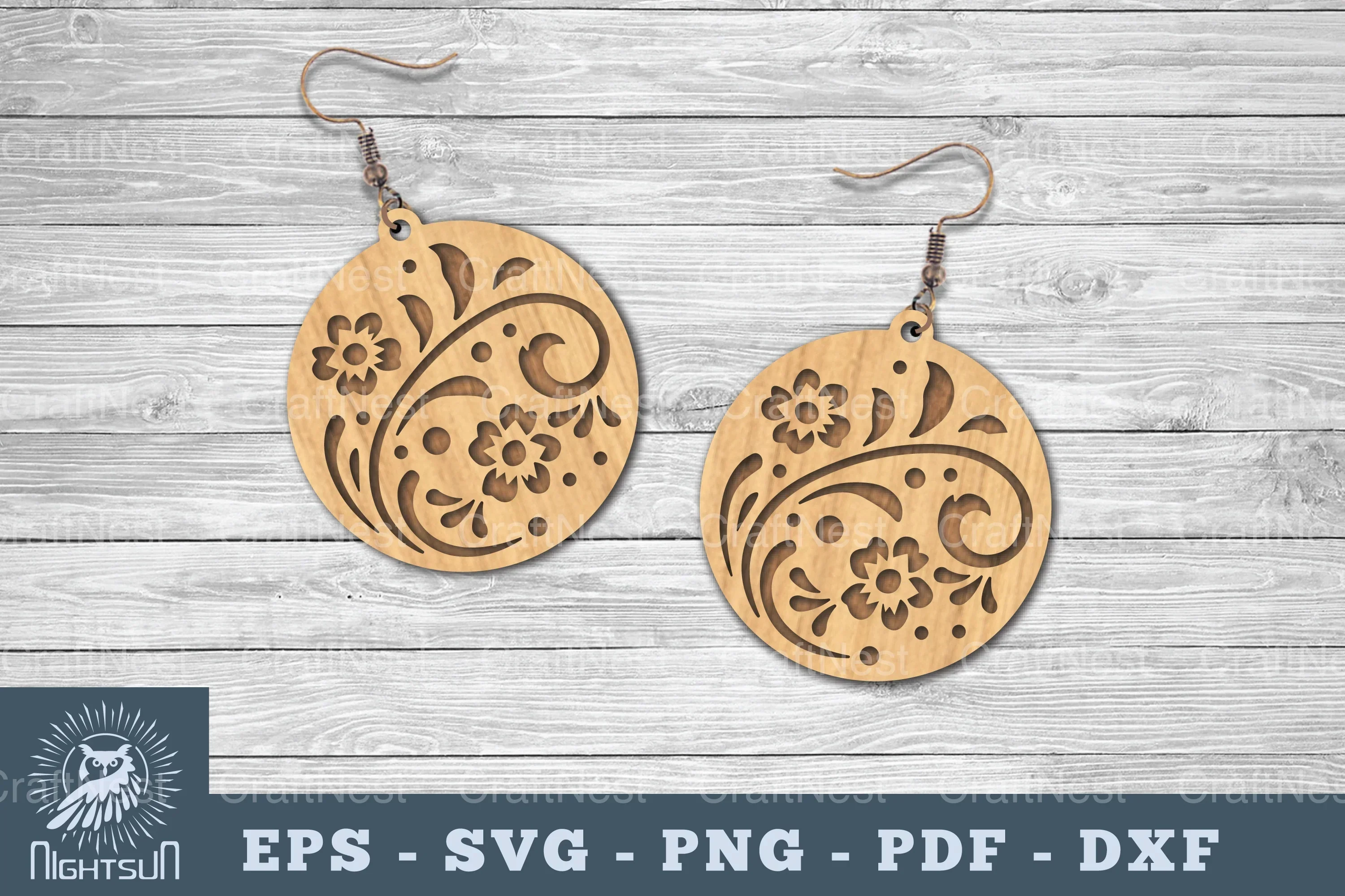 1992 Decorative Ball Lasercut Earrings - Jewelry Design
