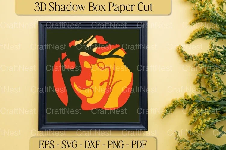 3D Rhino Layered Paper Cut Clipart Bundle