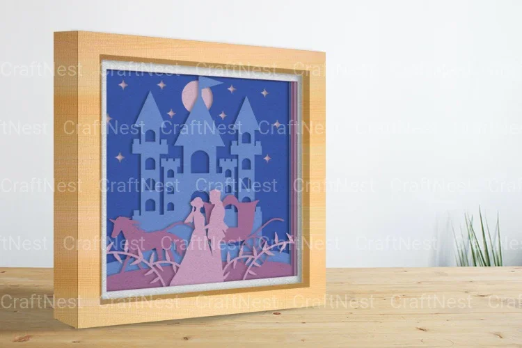 3D Wedding Couple Layered Papercut SVG Bundle