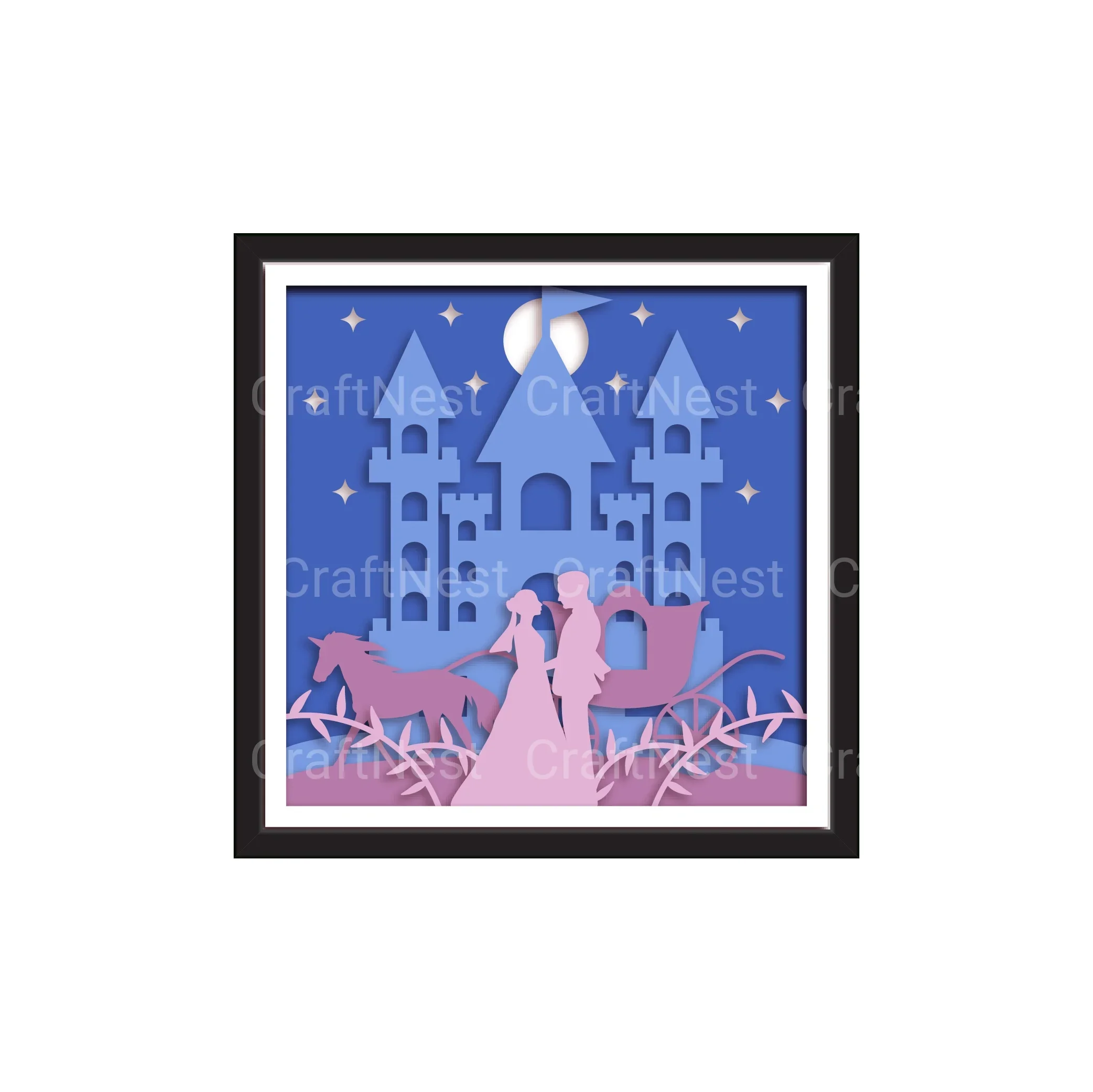 3D Wedding Couple Layered Papercut SVG Bundle - Image 3