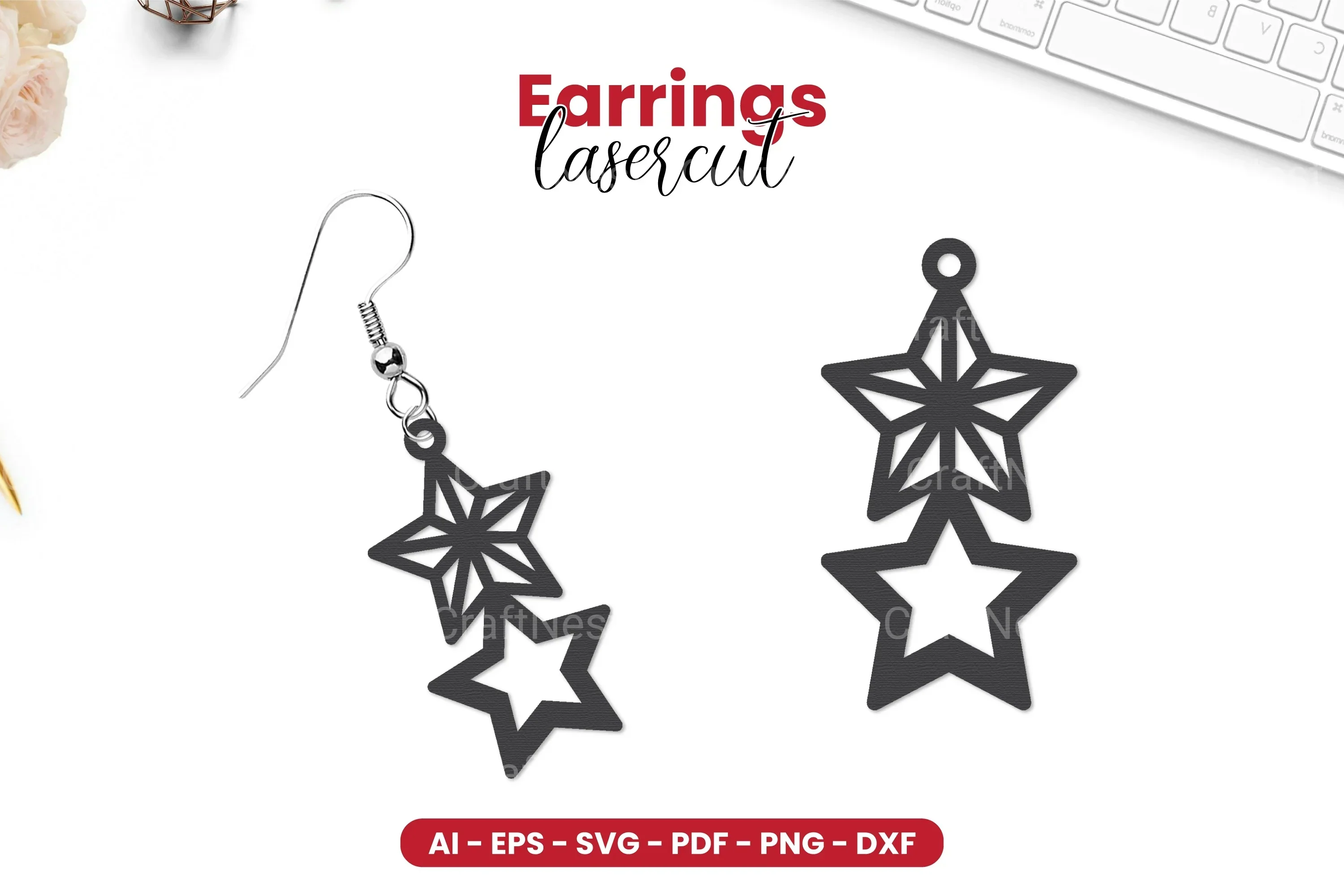 4th of July Earrings SVG Bundle
