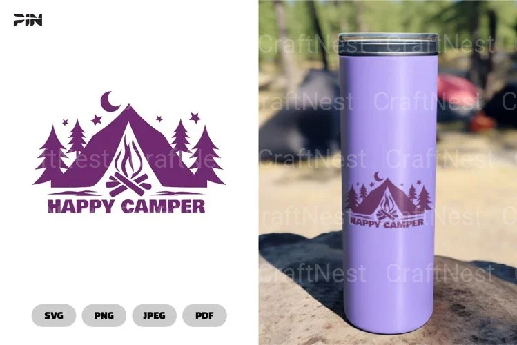 Adventure Happy Camper SVG Bundle