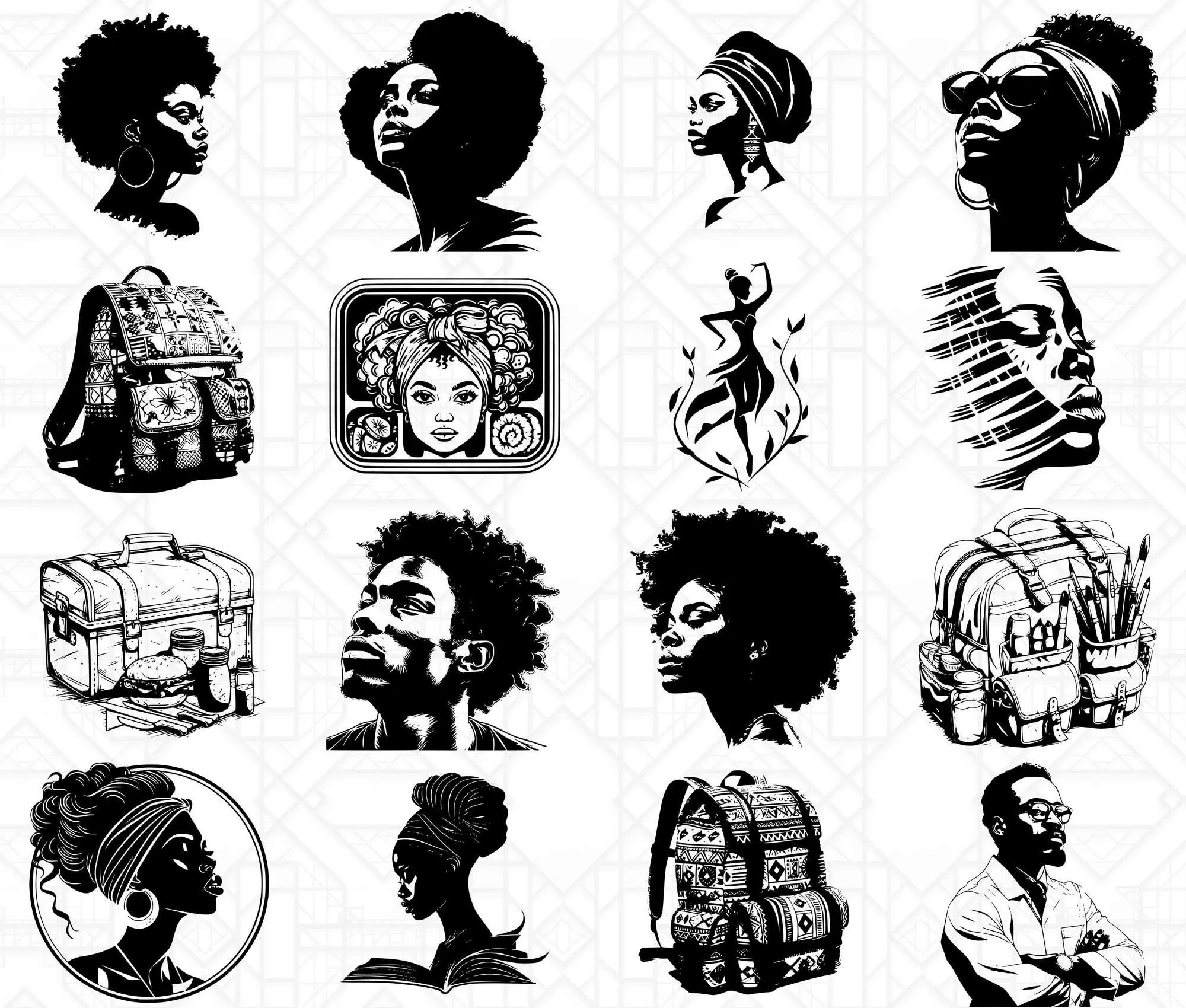 Afro American Back To School SVG Bundle - Image 4