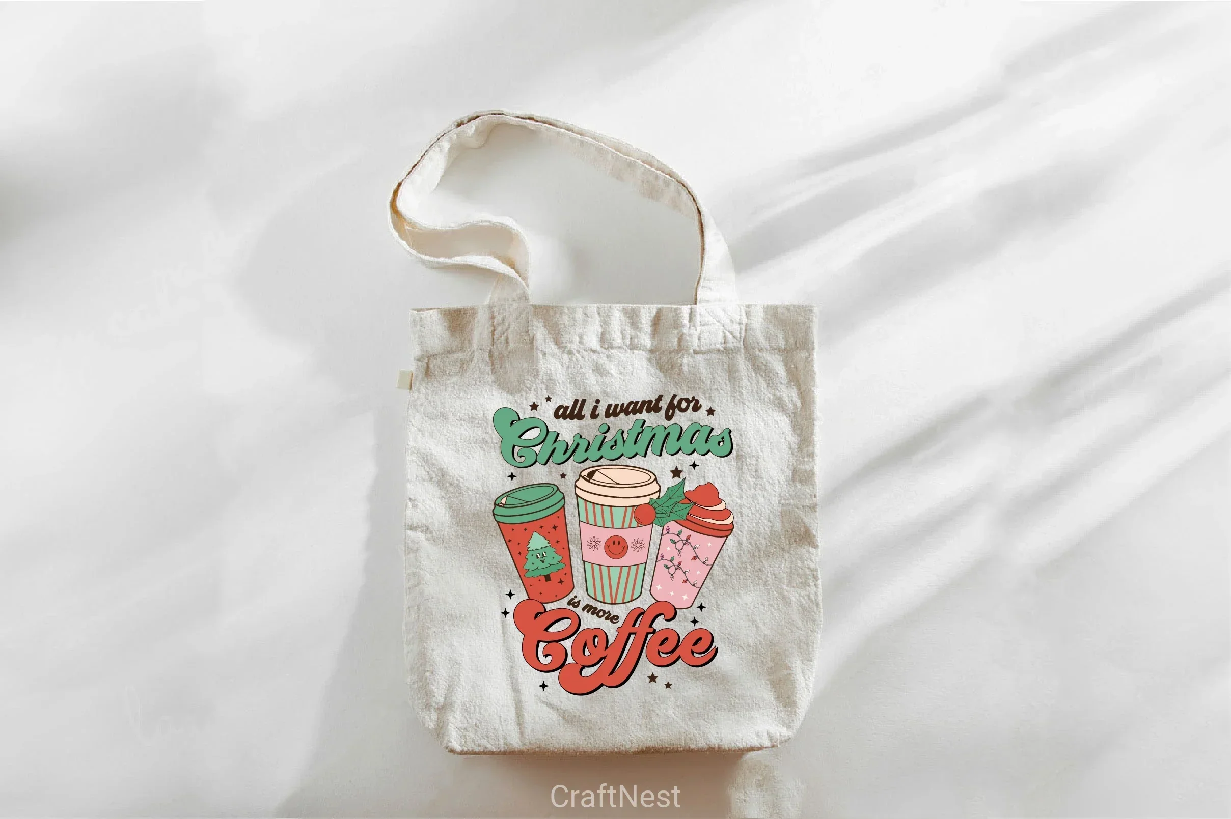All I Want For Christmas Is More Coffee SVG Bundle - Image 3