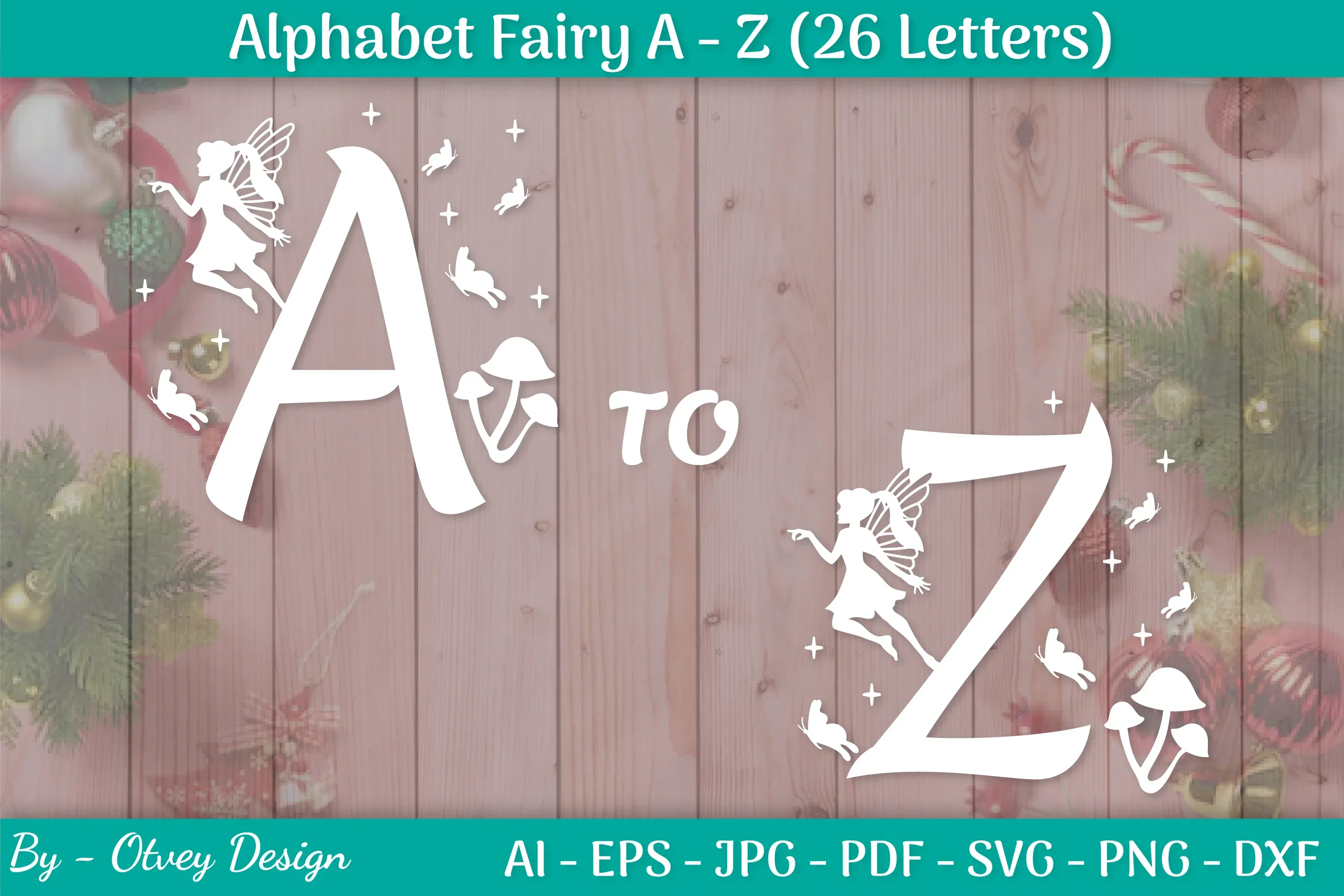 Alphabet Fairy A-Z SVG Bundle
