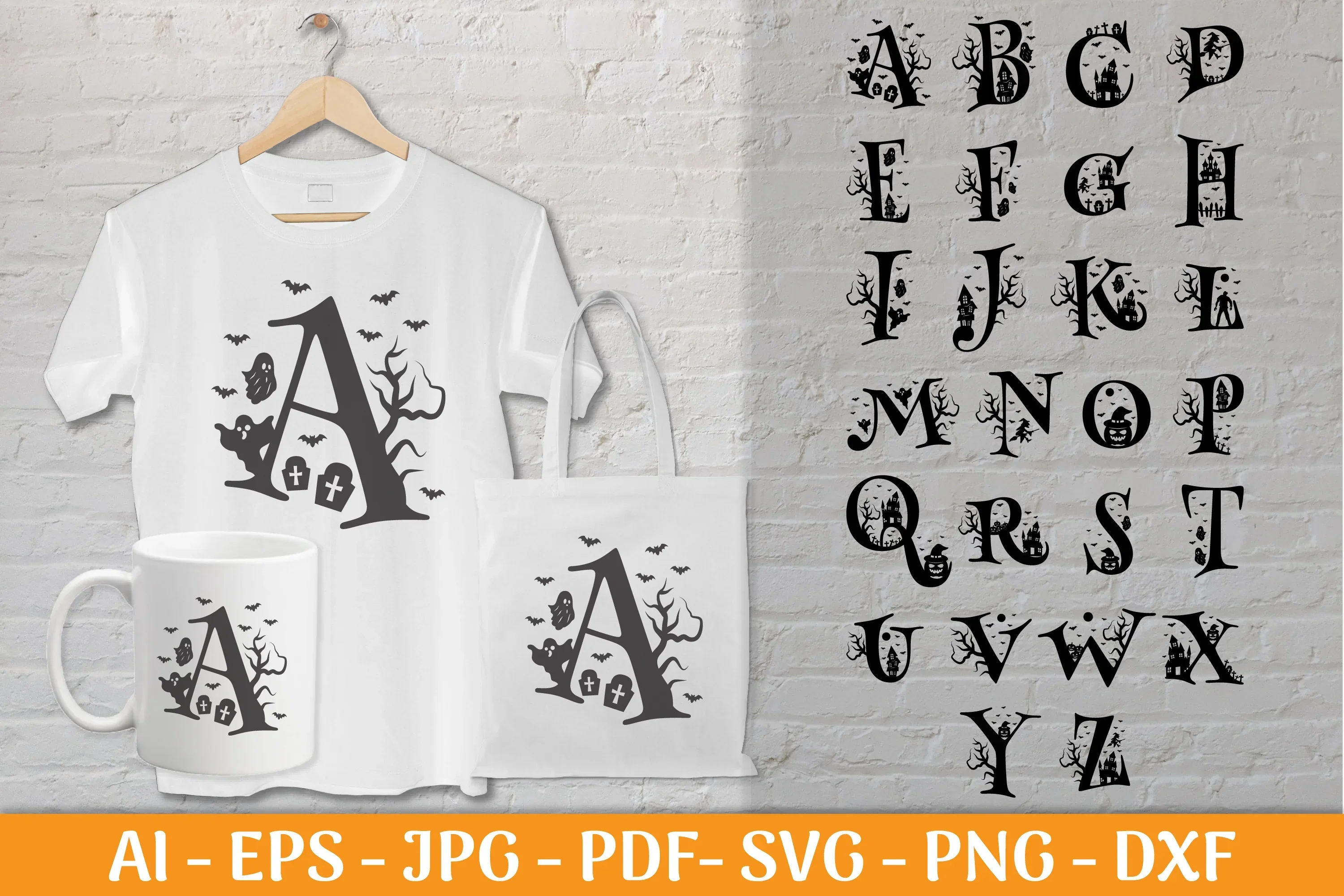Alphabet Halloween SVG Bundle - Image 2