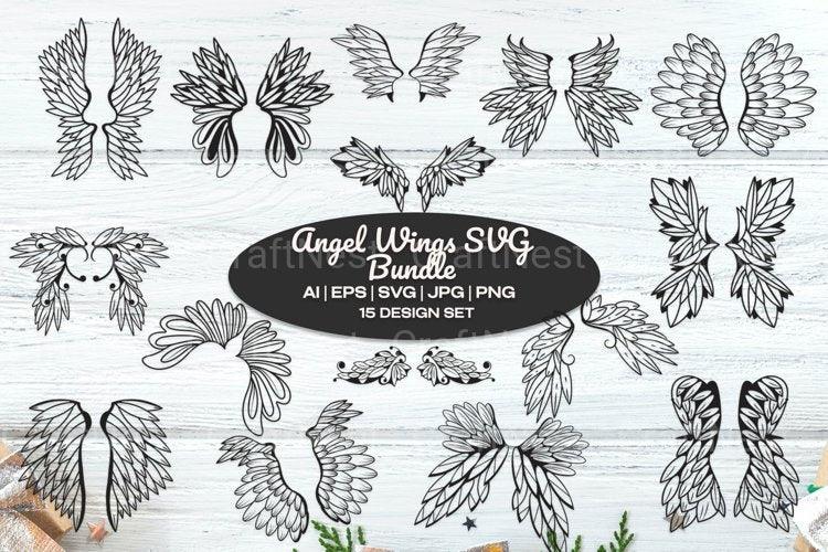 Angel Wings Clipart Bundle