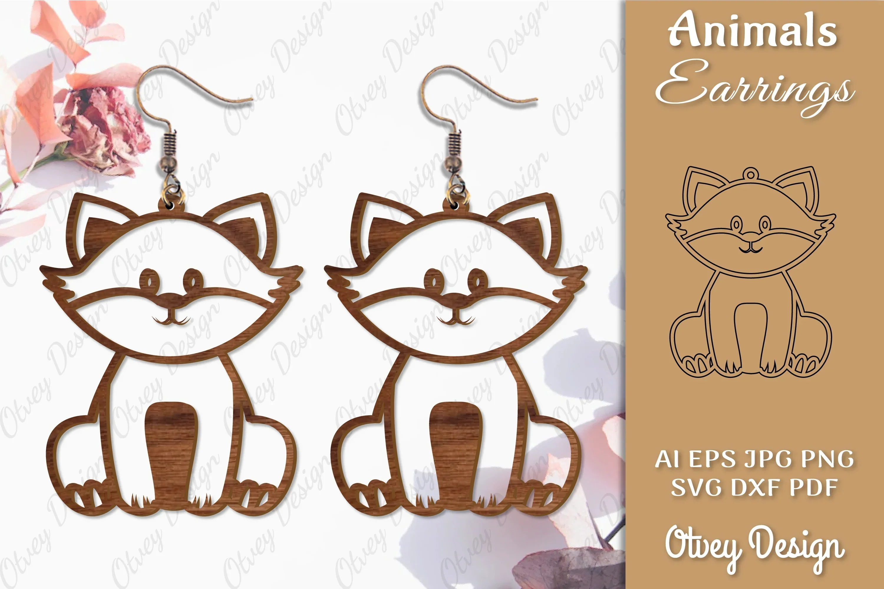 Animal Earrings SVG Bundle