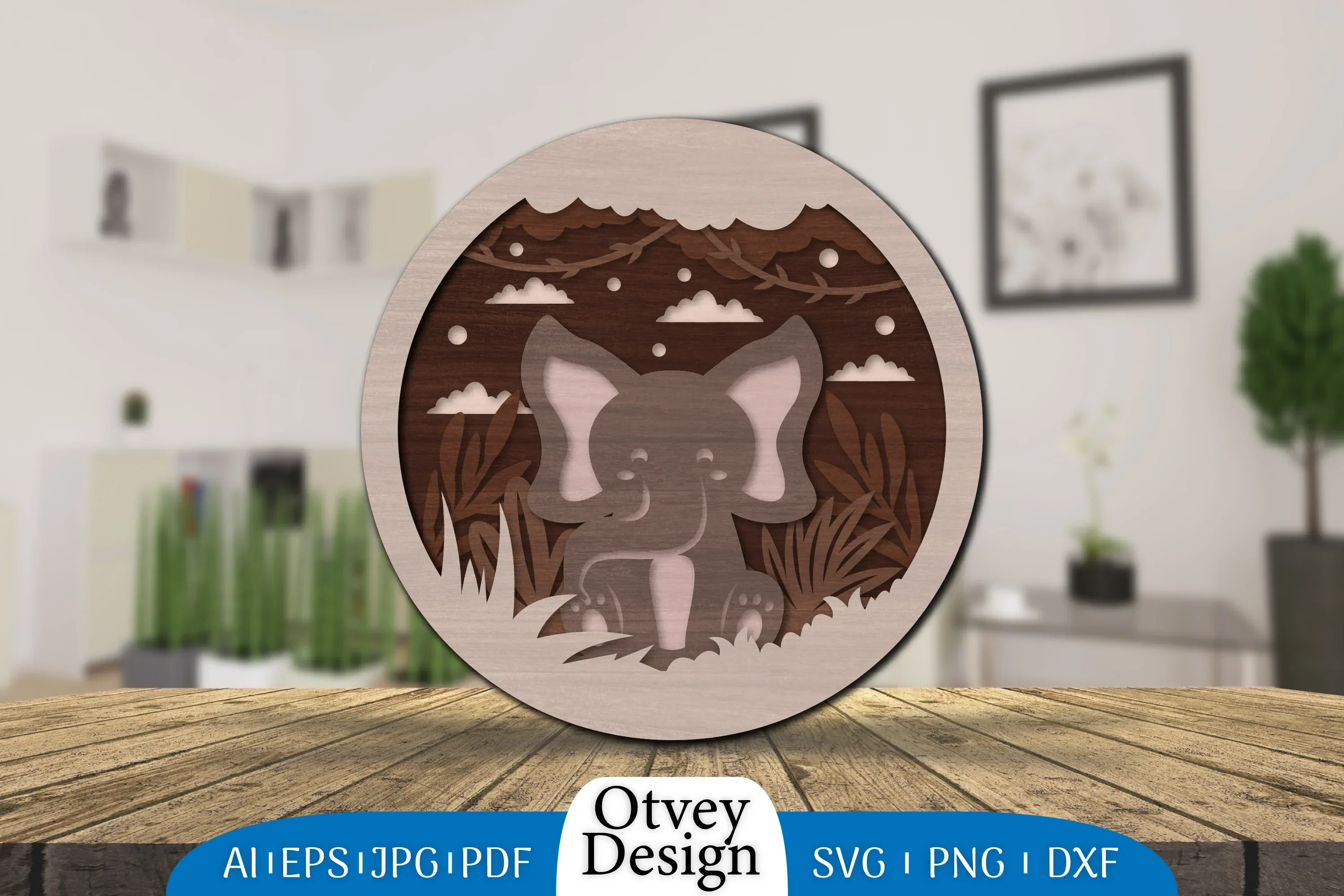 Animals 3D Layered Lasercut SVG Bundle