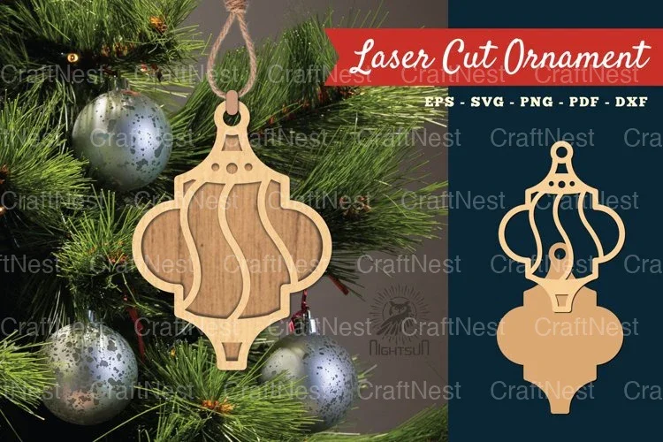 Arabesque Christmas Ornament SVG Bundle
