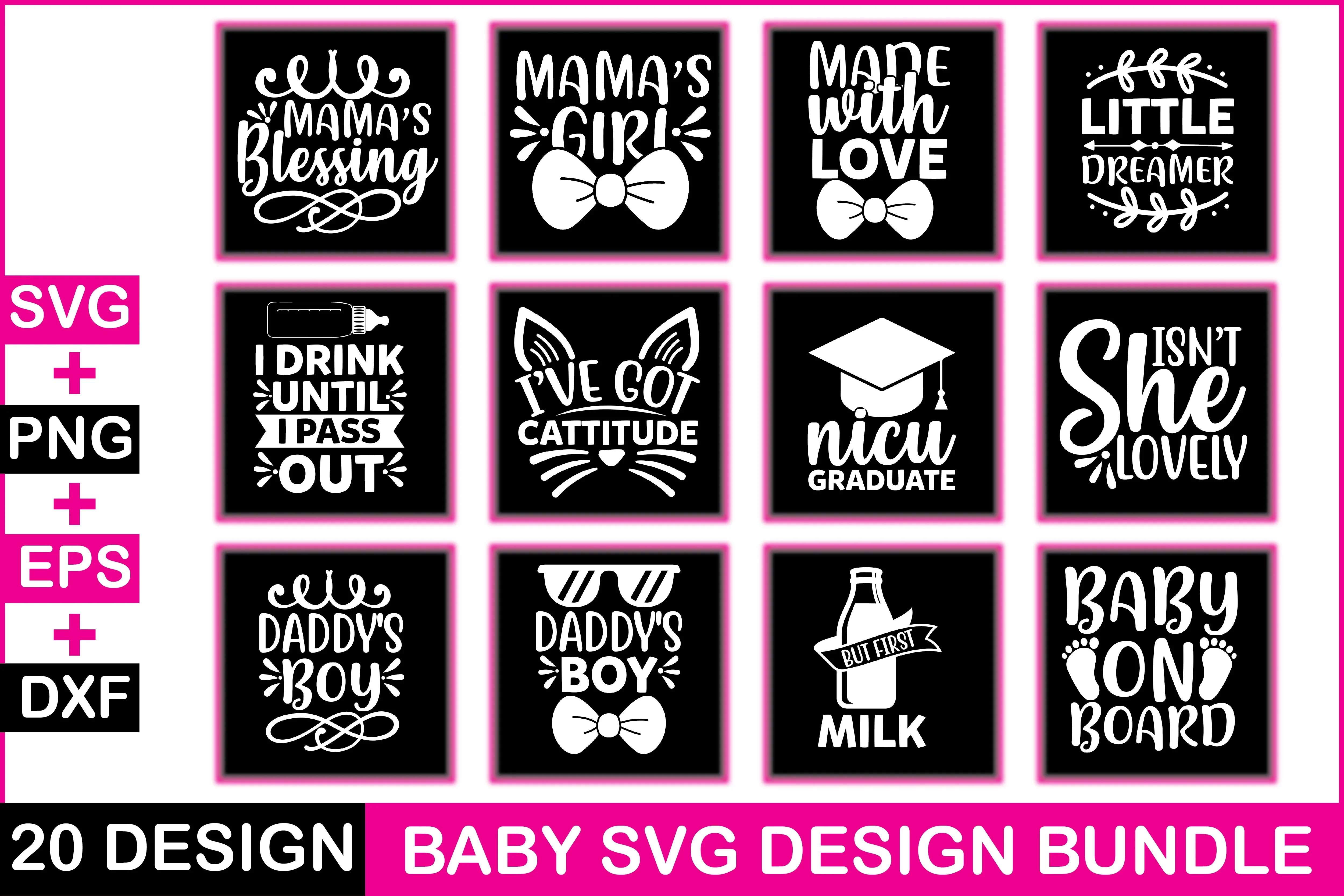 Baby 20 SVG Bundle