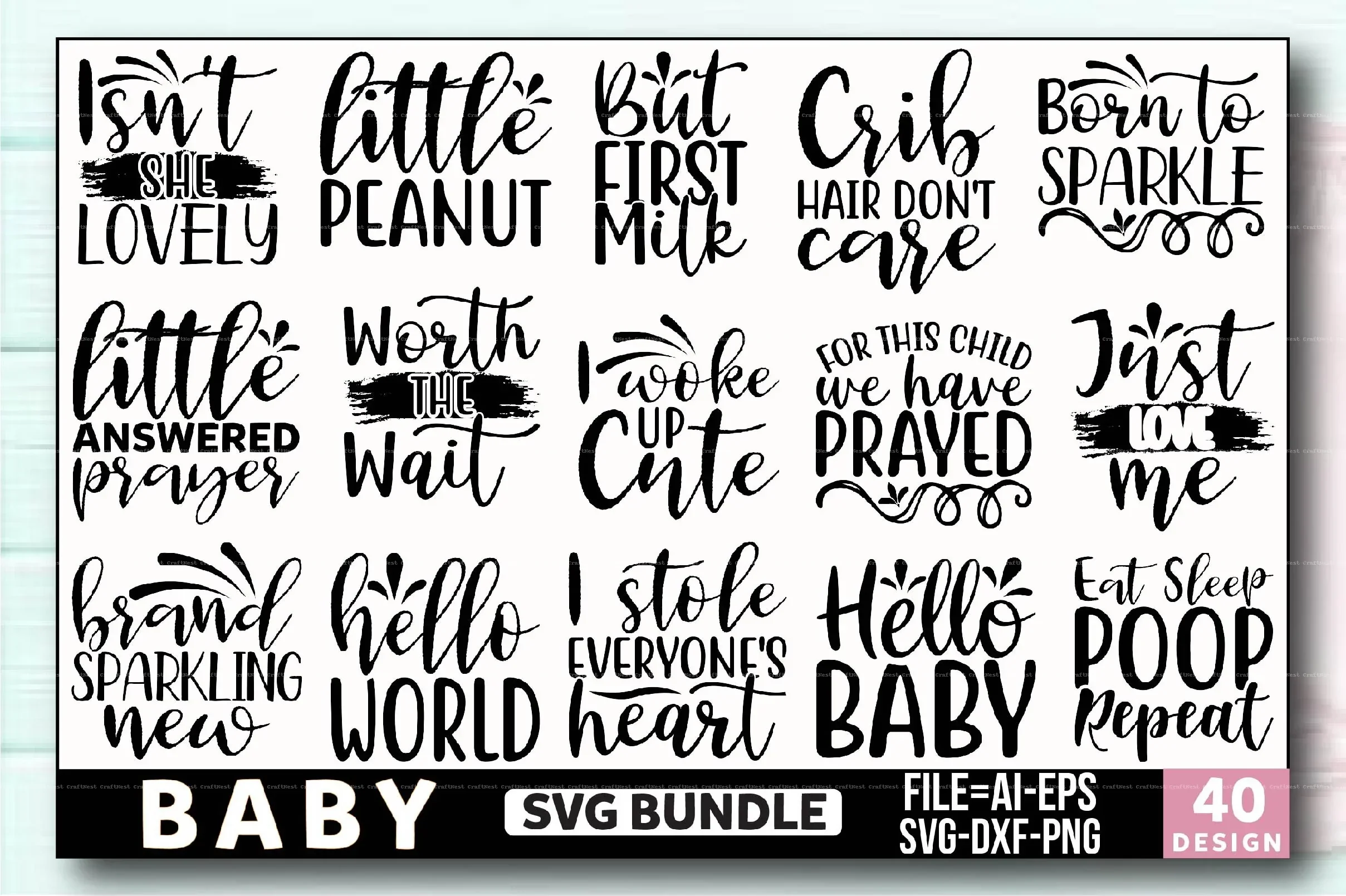 Baby Design SVG Bundle