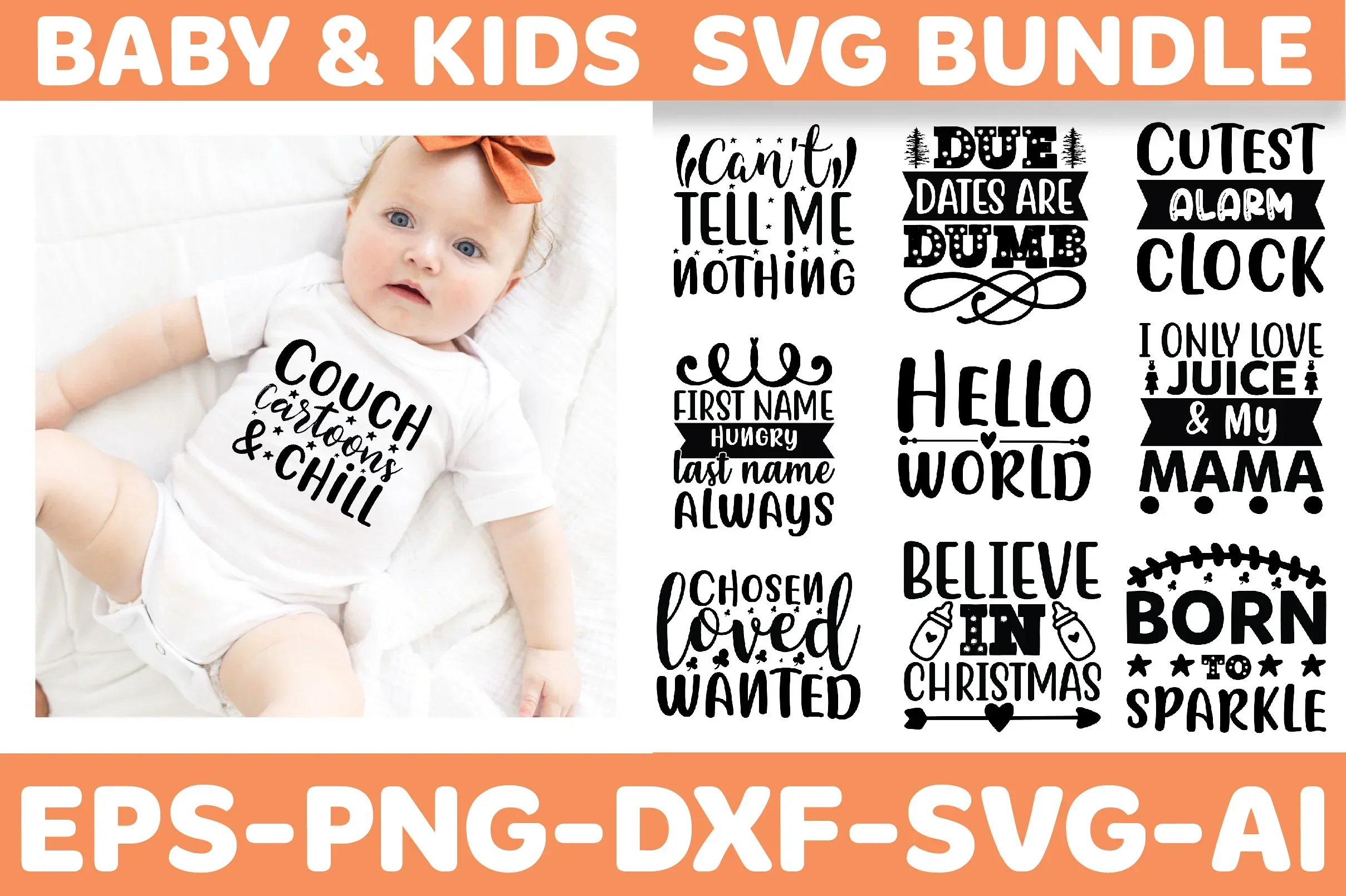 Baby & Kids SVG Bundle
