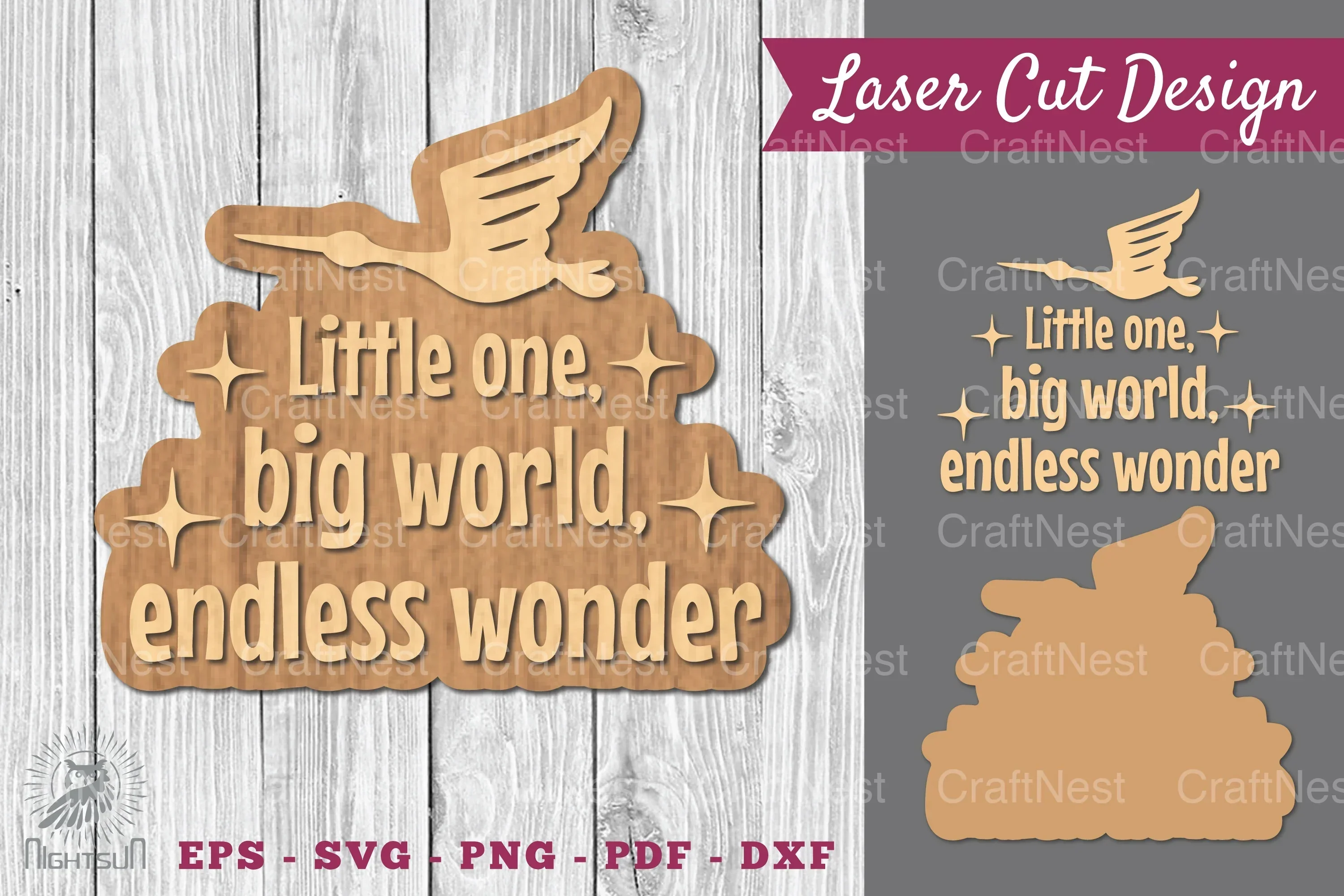 Baby Quotes Laser Cut Decoration SVG Bundle