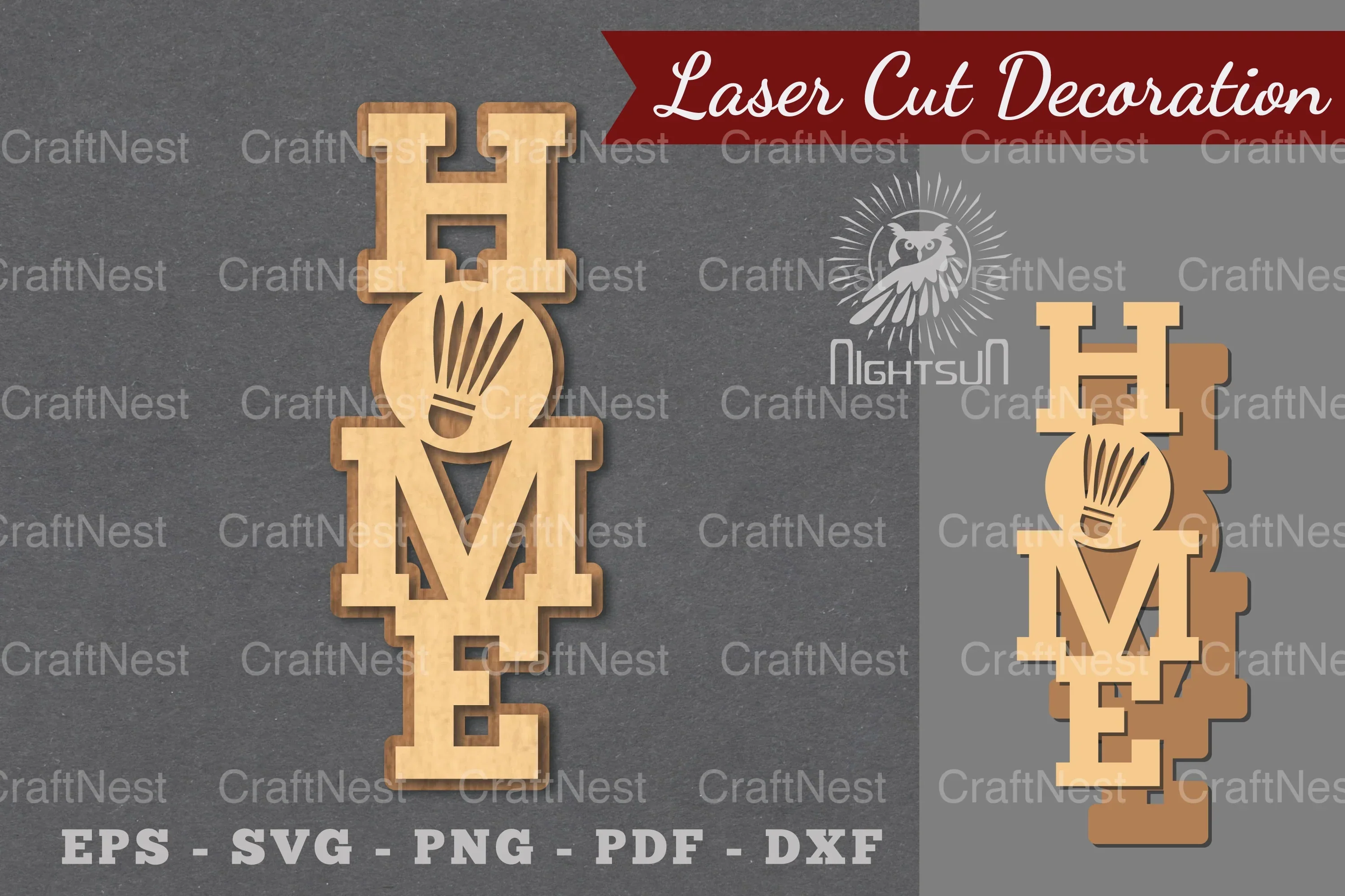 Badminton Home Laser Cut Decoration Clipart Bundle