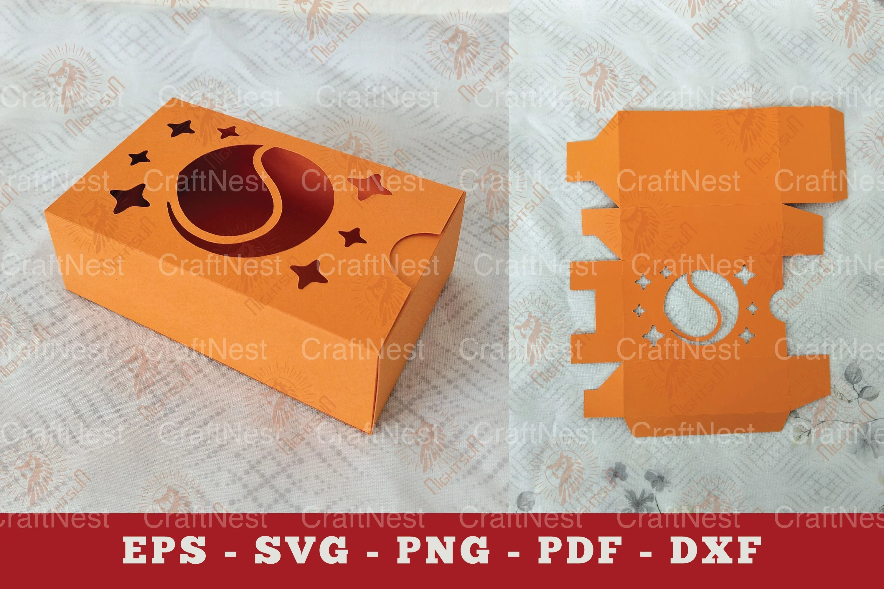 Baseball Gift Box Paper Cut SVG Bundle