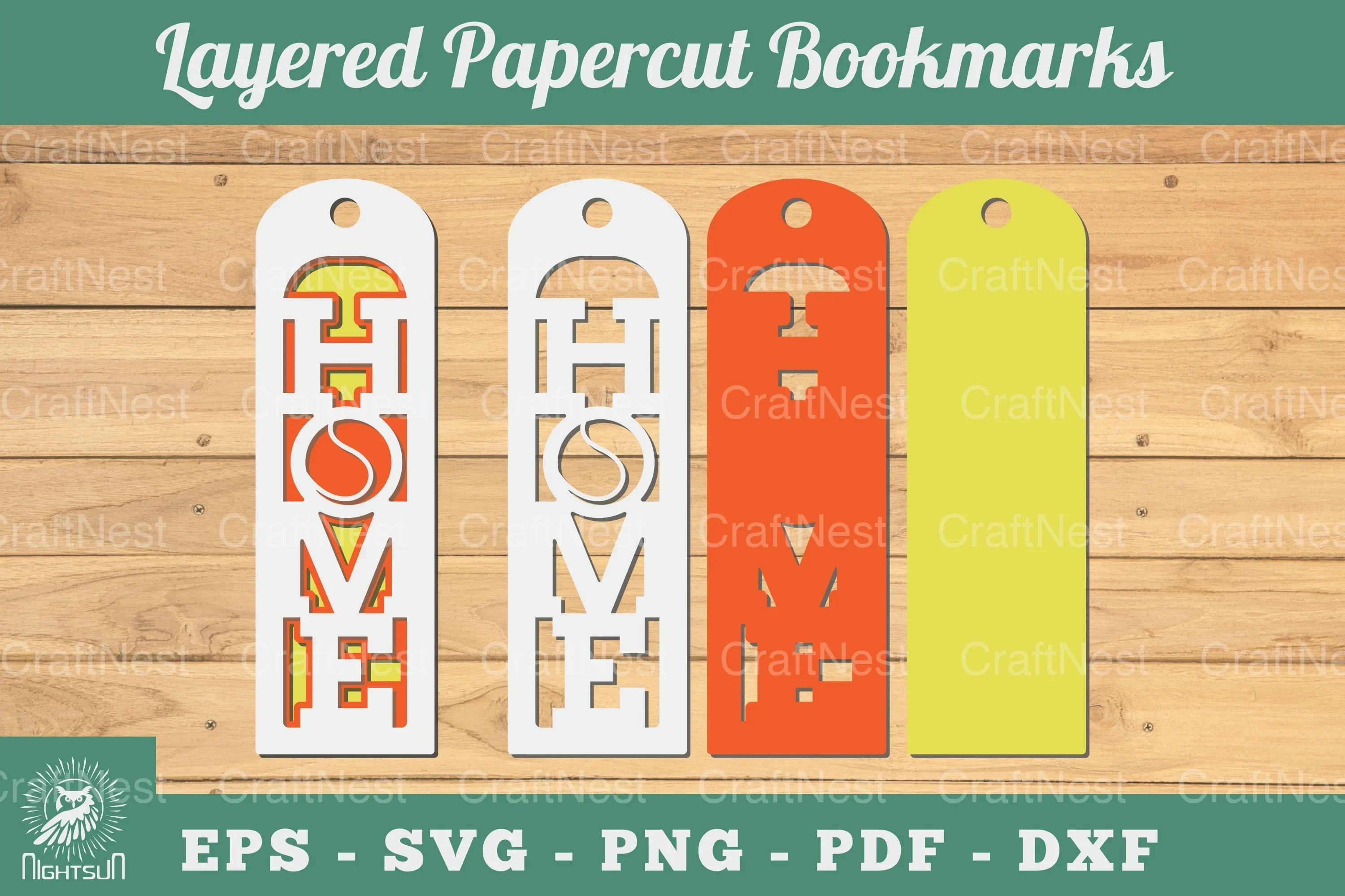 Baseball Home 3D Papercut Bookmarks Clipart Bundle