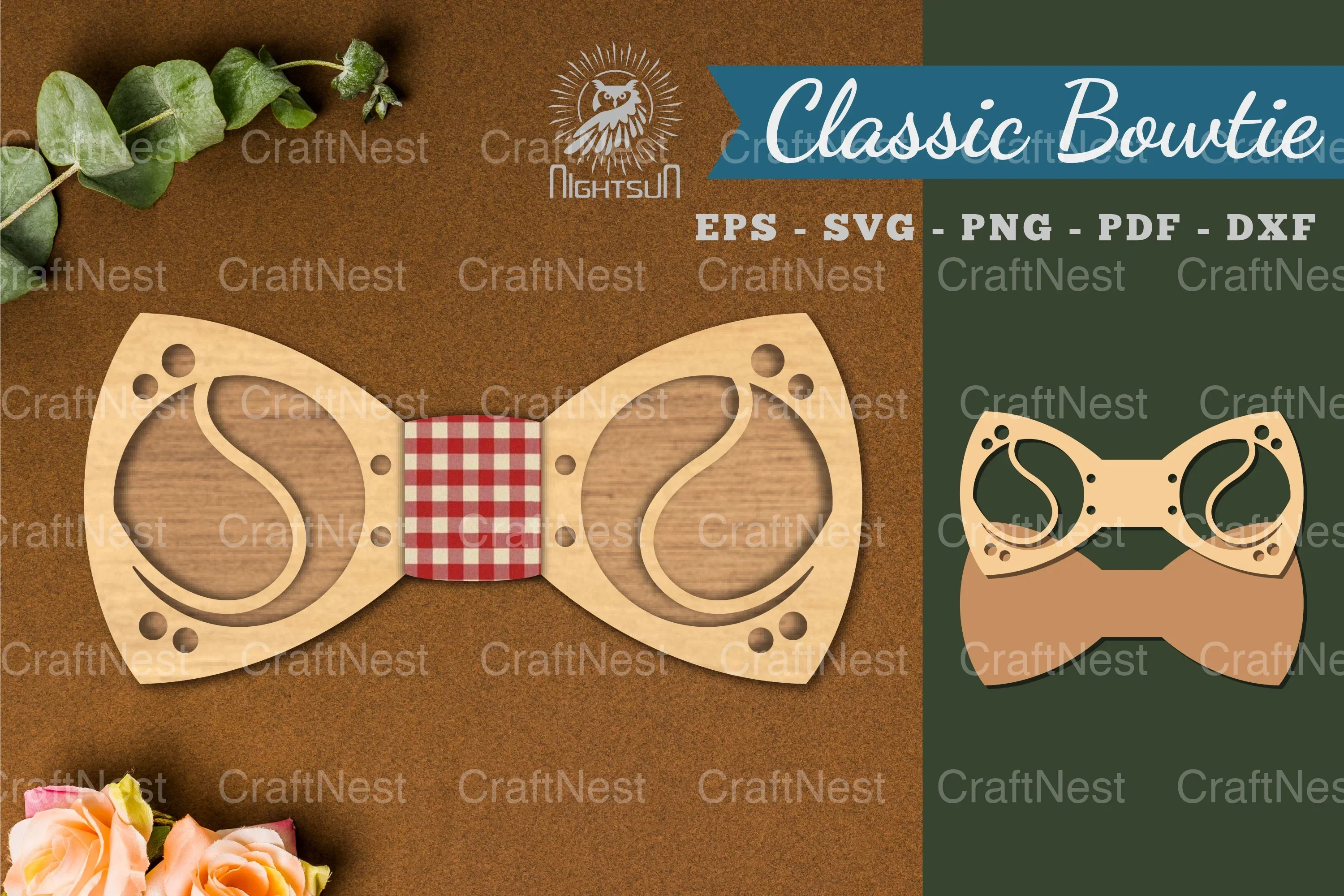Baseball Laser Cut Bowtie Clipart Bundle