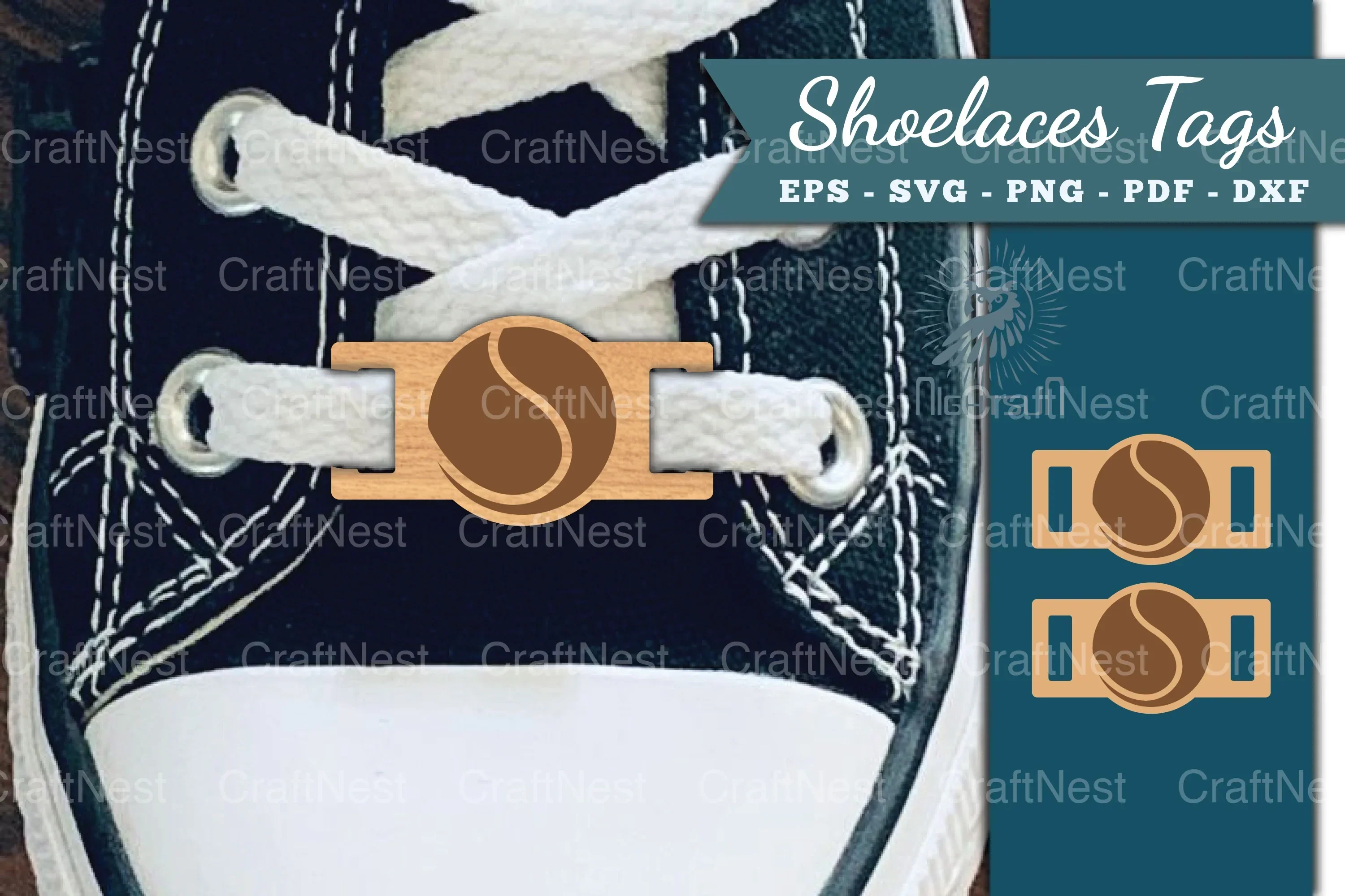 Baseball Shoelaces Tags Laser Cut Clipart Bundle