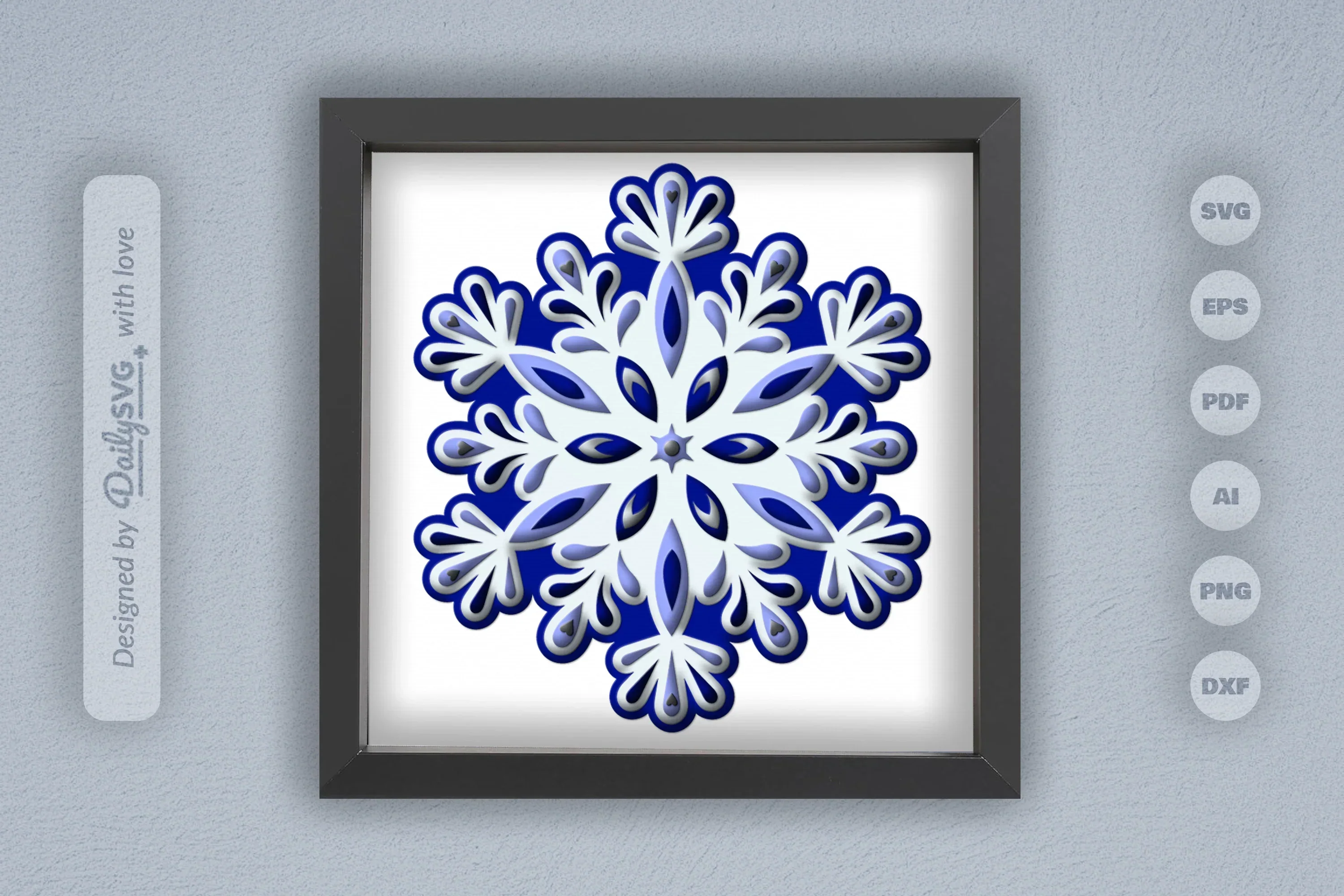 Beauty Snowflake Mandala Papercut SVG Bundle