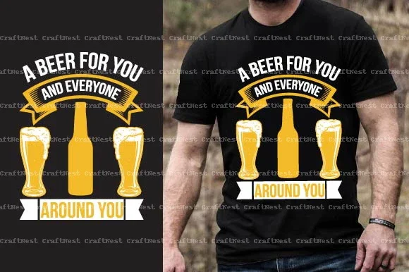 Beer T-Shirt Design SVG Bundle - Image 12