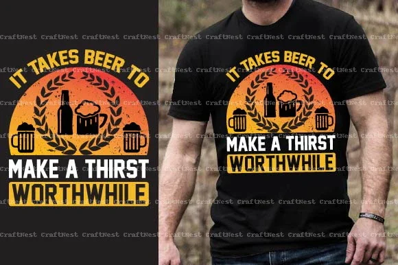 Beer T-Shirt Design SVG Bundle - Image 2