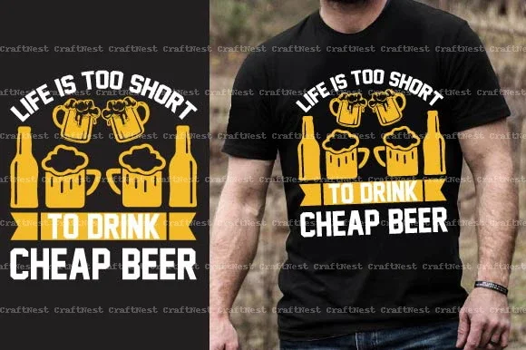 Beer T-Shirt Design SVG Bundle - Image 8