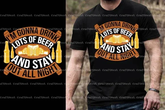 Beer T-Shirt Design SVG Bundle - Image 13