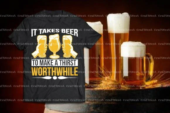Beer T-Shirt Design SVG Bundle - Image 3