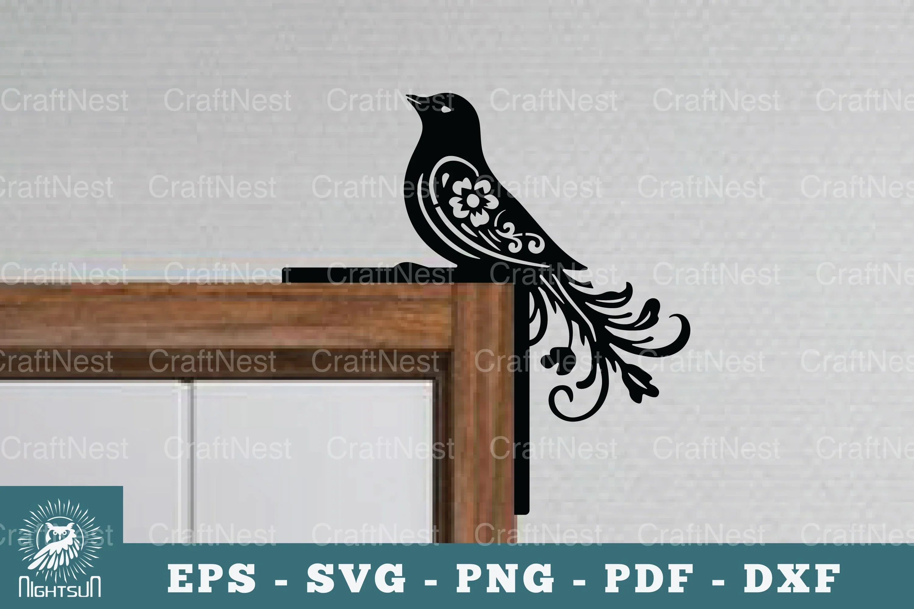 Bird Door Corner Lasercut SVG Bundle