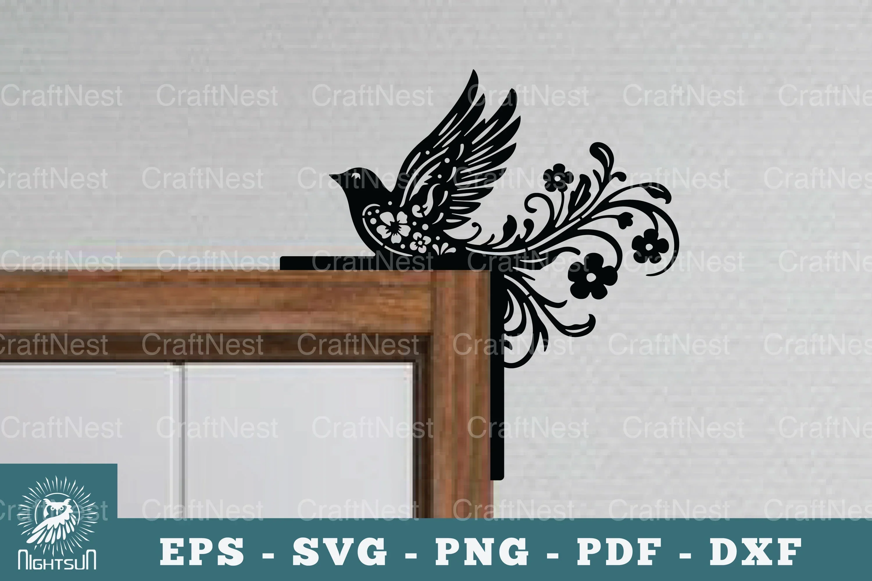 Bird Door Corner Lasercut SVG Bundle
