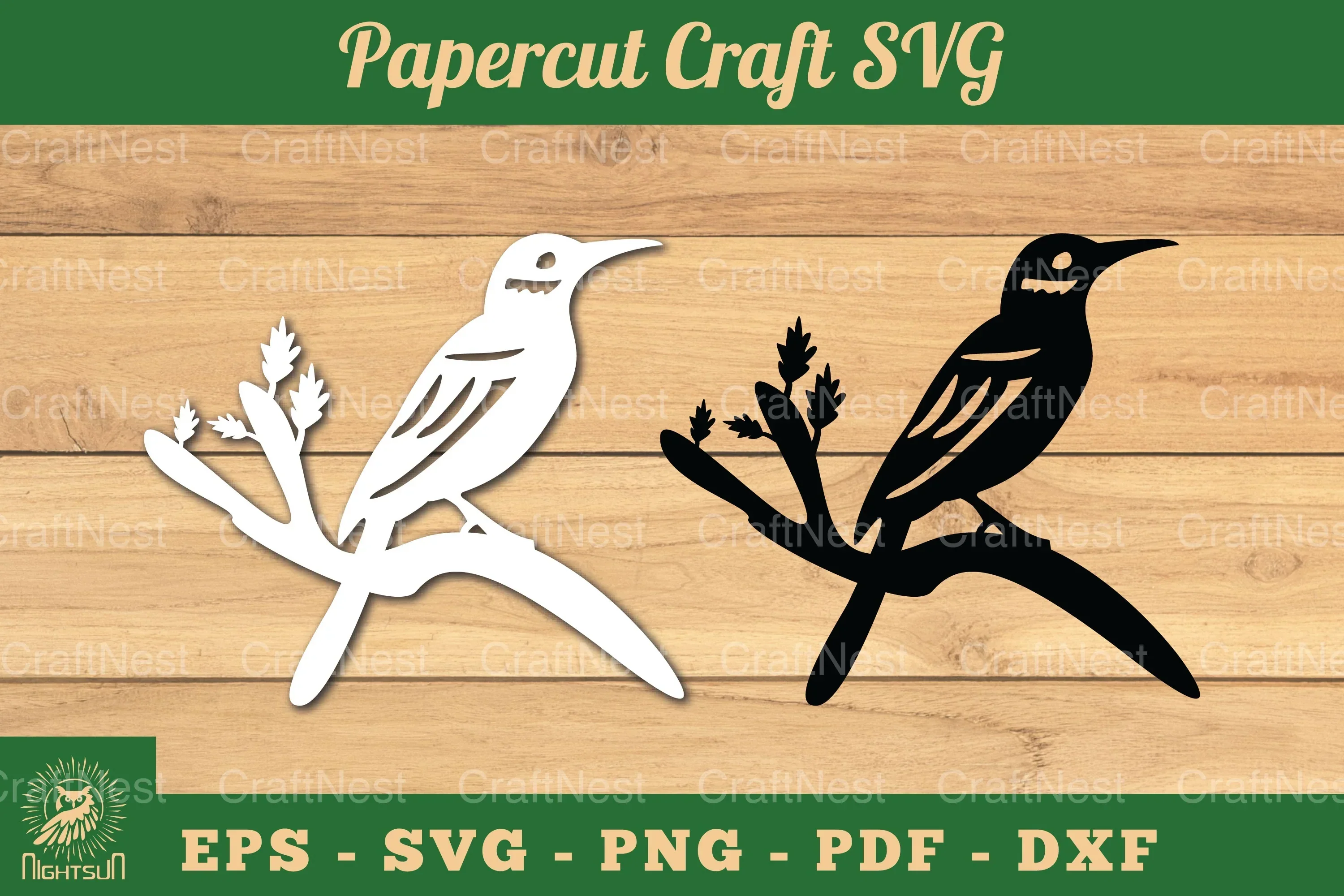 Bird Paper Cutting Craft Clipart Bundle