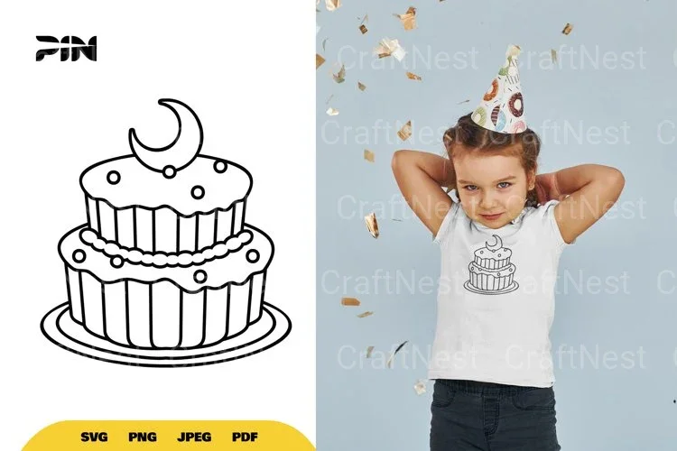 Birthday Cake Doodle SVG Bundle