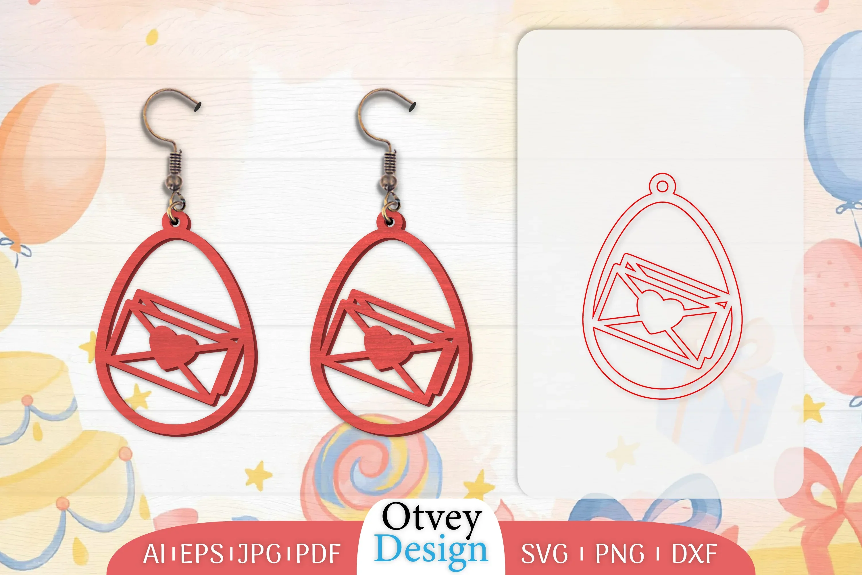 Birthday Earrings Lasercut SVG Bundle