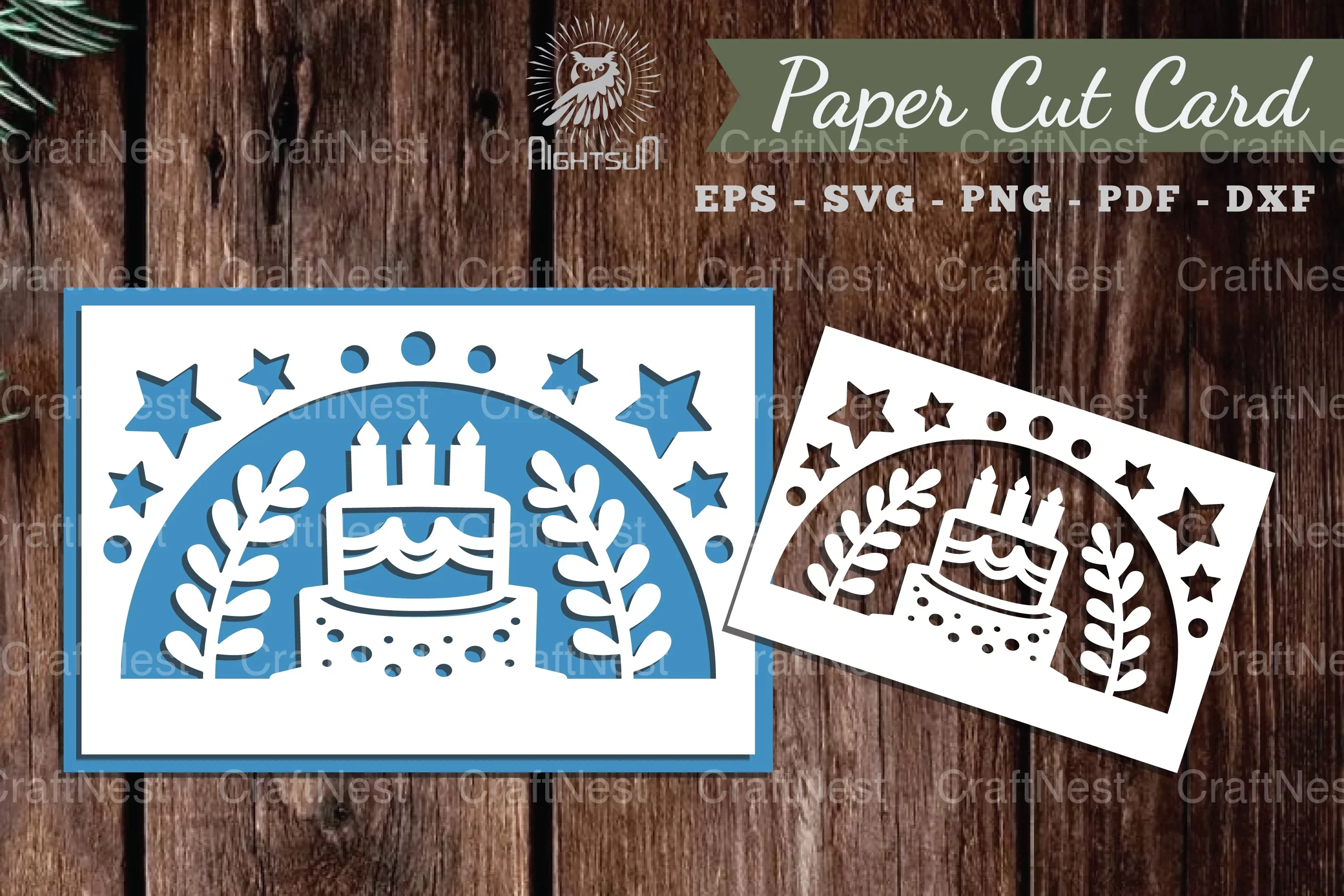 Birthday Papercut Card SVG Bundle