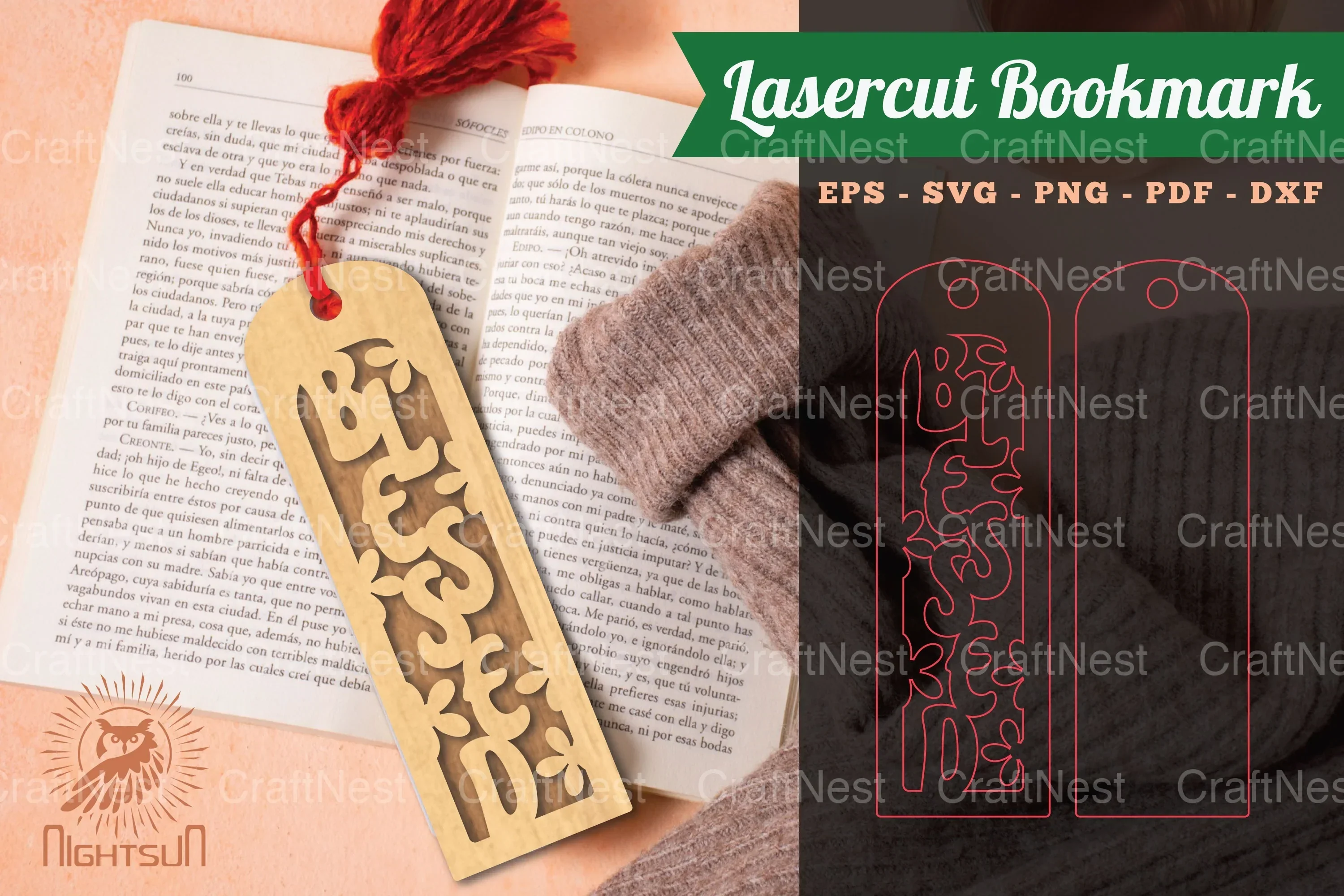 Blessed Laser Cut Bookmarks Bundle