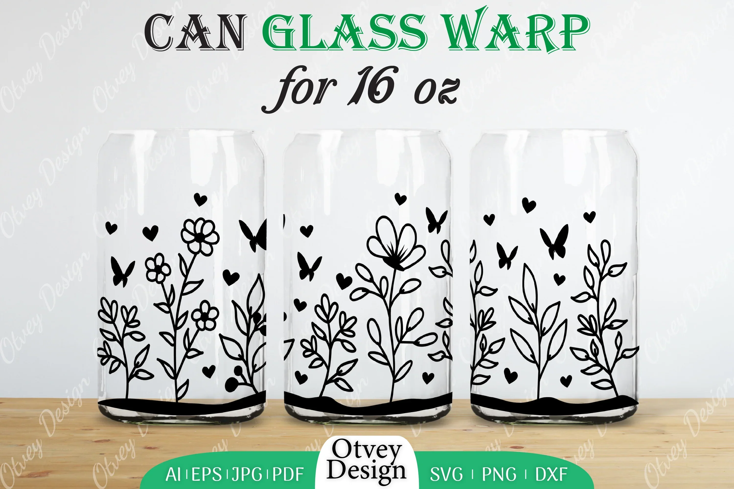 Blooming Wildflowers Can Glass 16 OZ SVG Bundle - Image 2