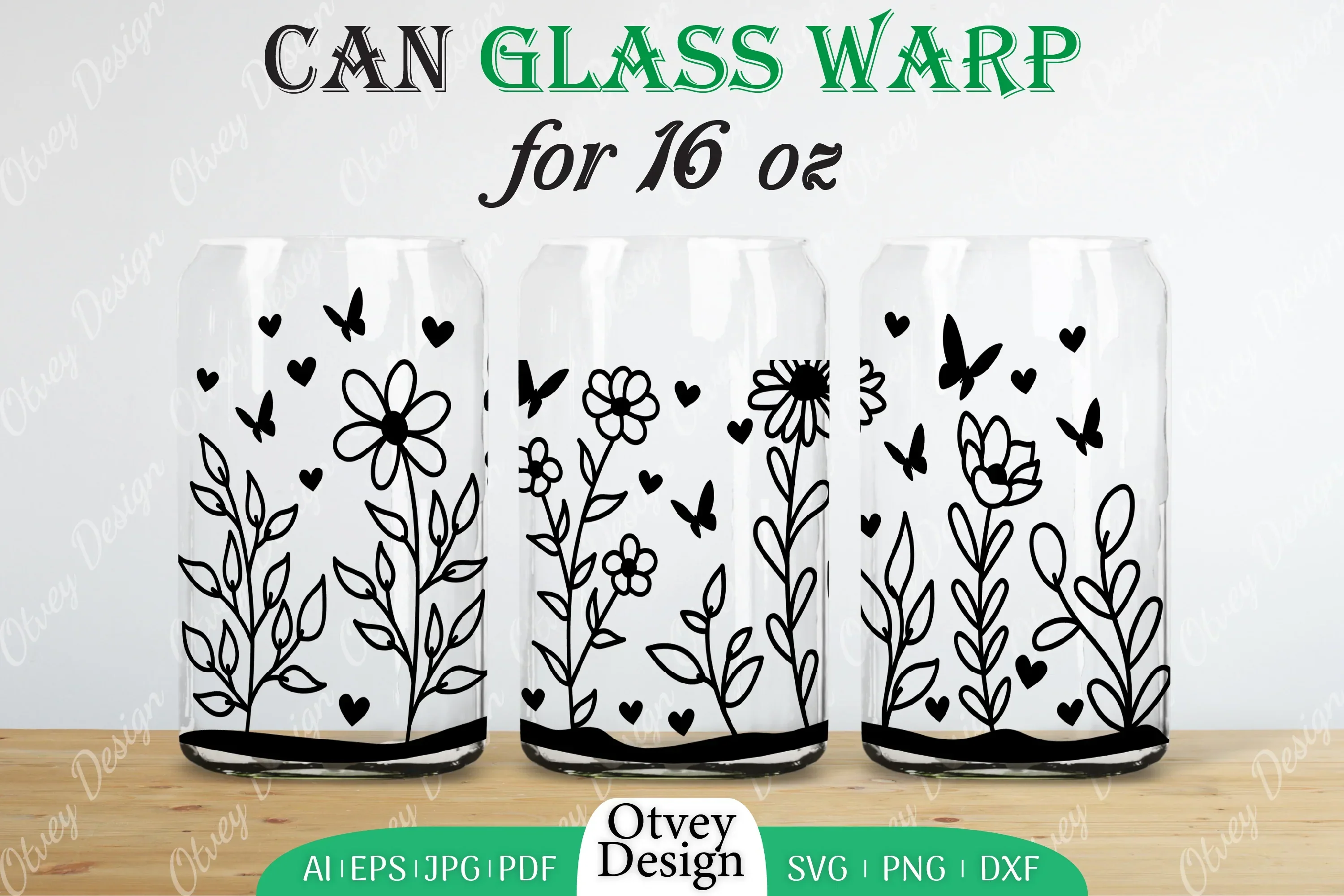 Blooming Wildflowers Can Glass 16 OZ SVG Bundle - Image 2