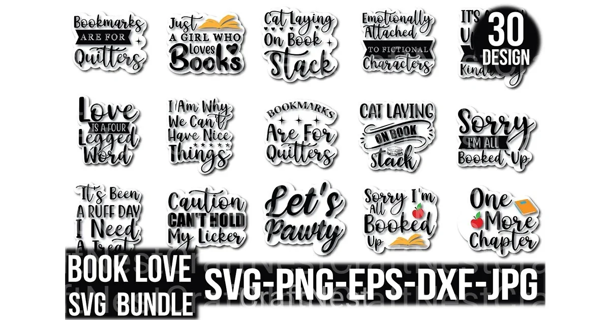 Book Lover Design Bundle - Image 3