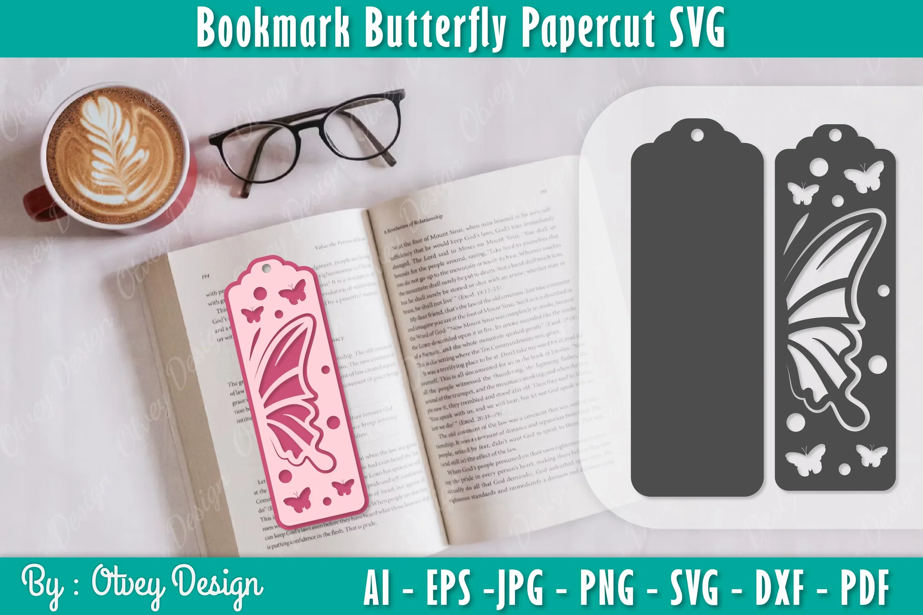 Bookmark Butterfly SVG Bundle