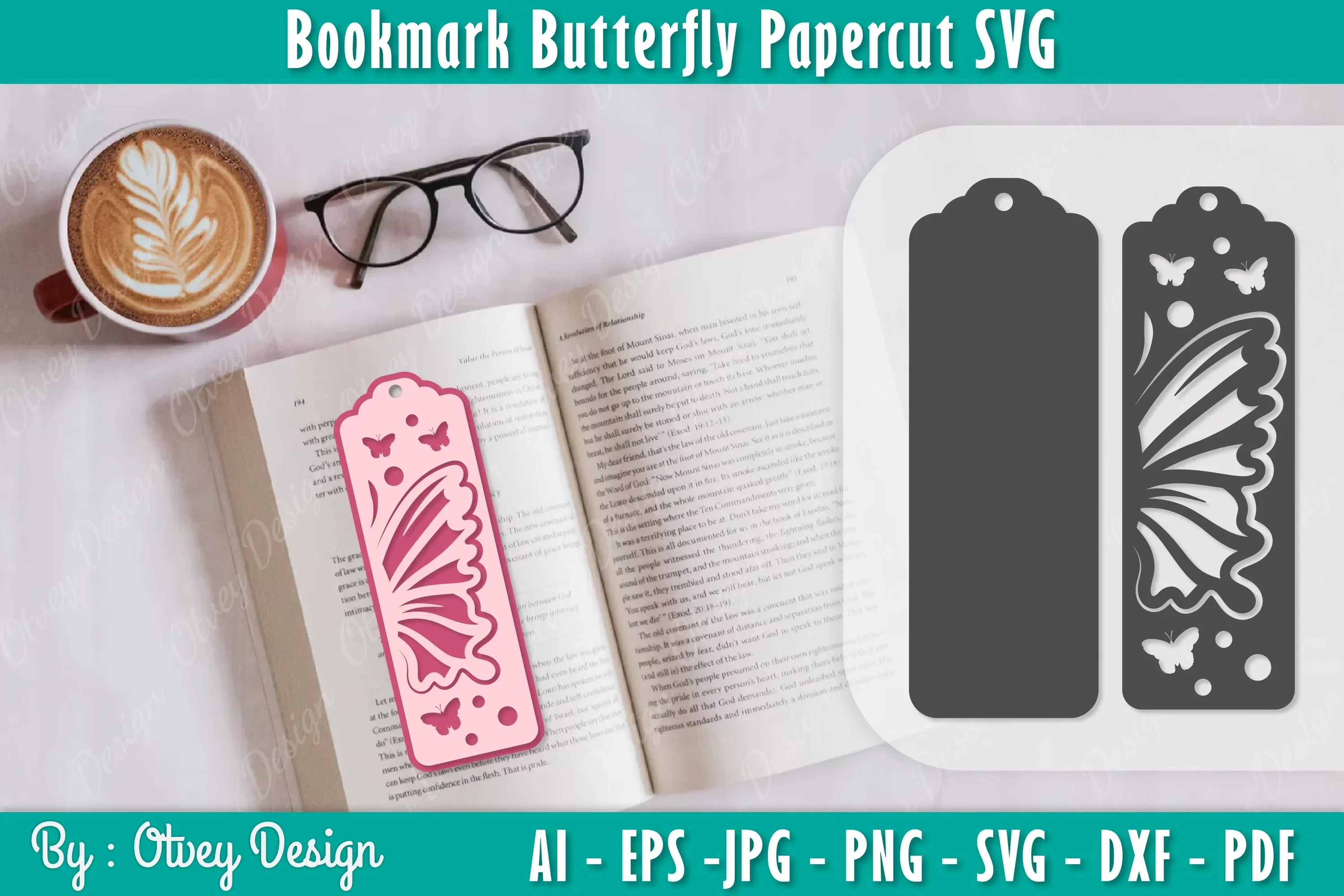 Bookmark Butterfly SVG Bundle