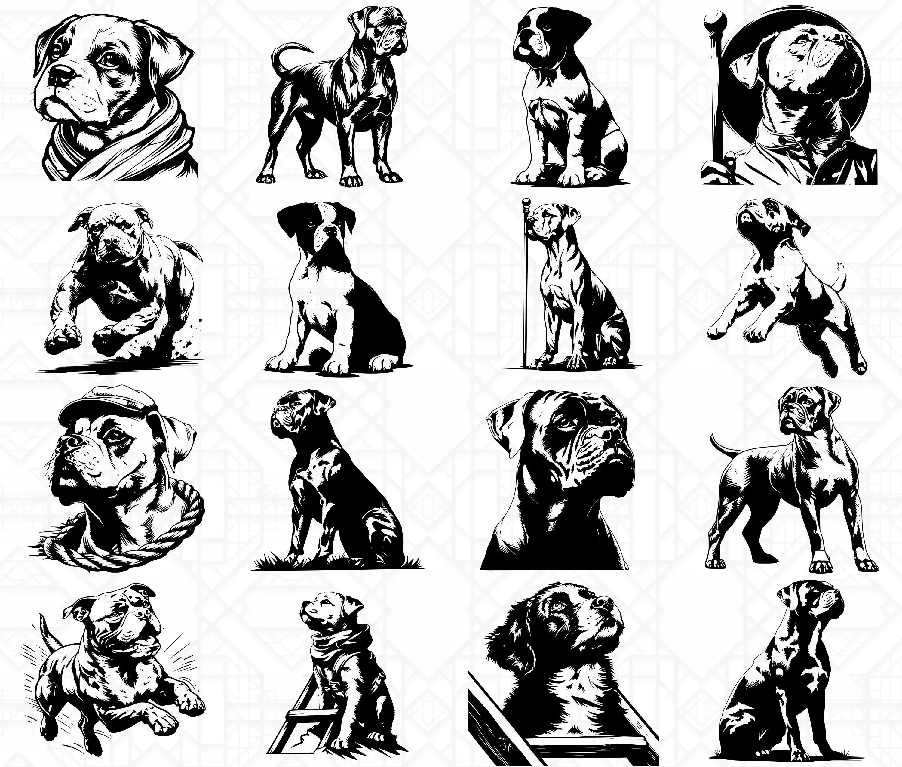 Boxer Dog SVG Bundle - Image 3