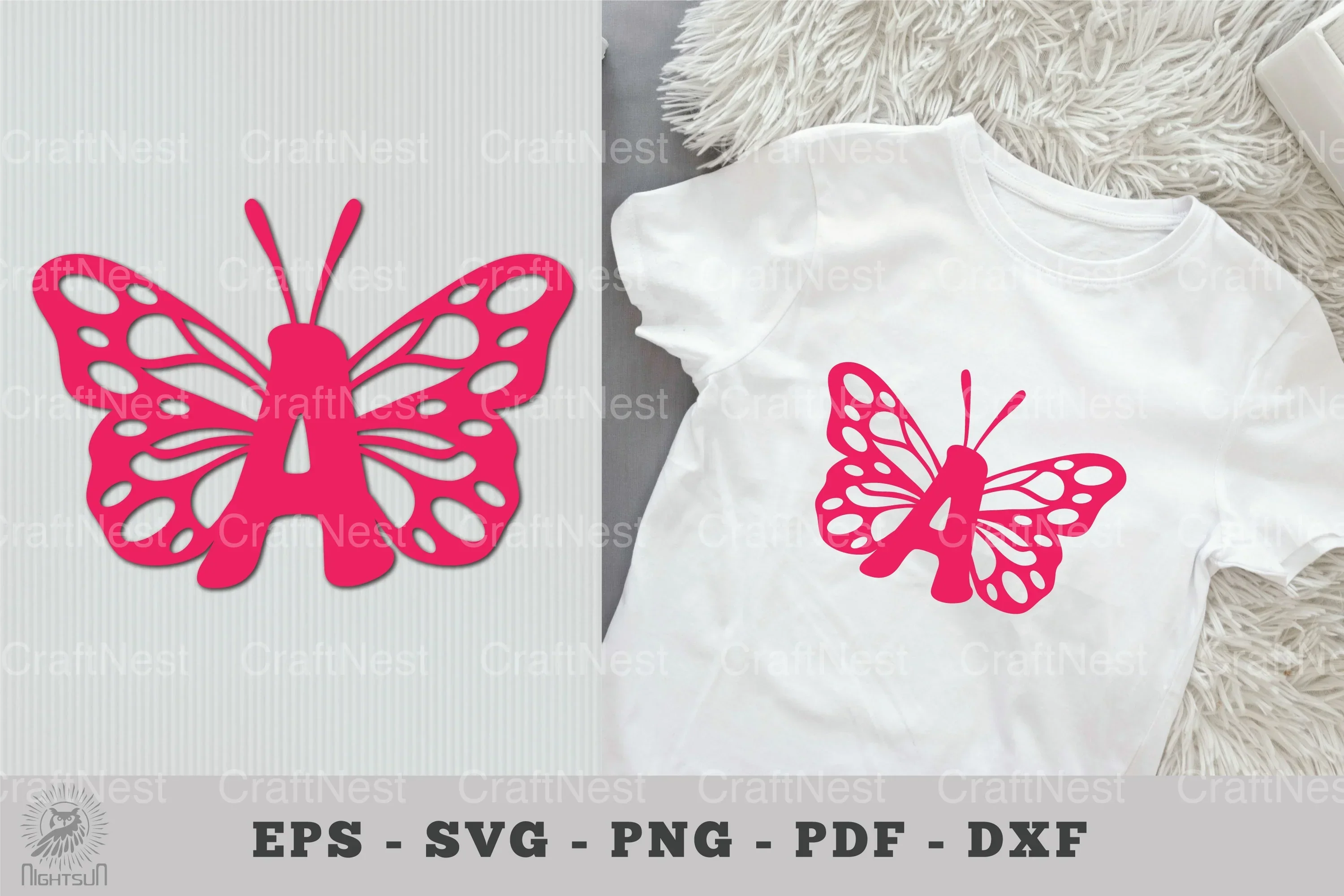 Butterfly Alphabet Letter A Clipart Bundle