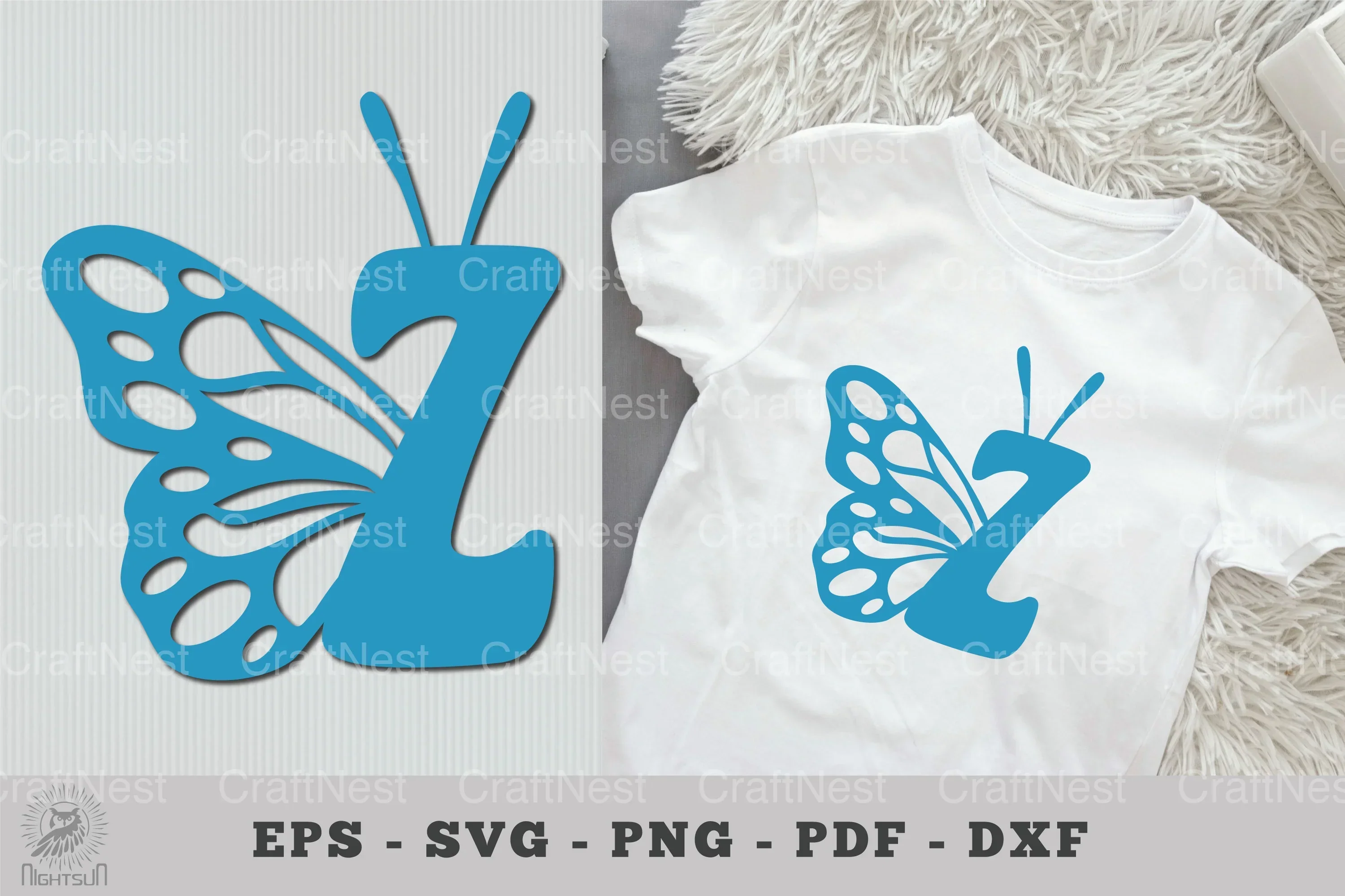 Butterfly Alphabet Letter Z Clipart Bundle