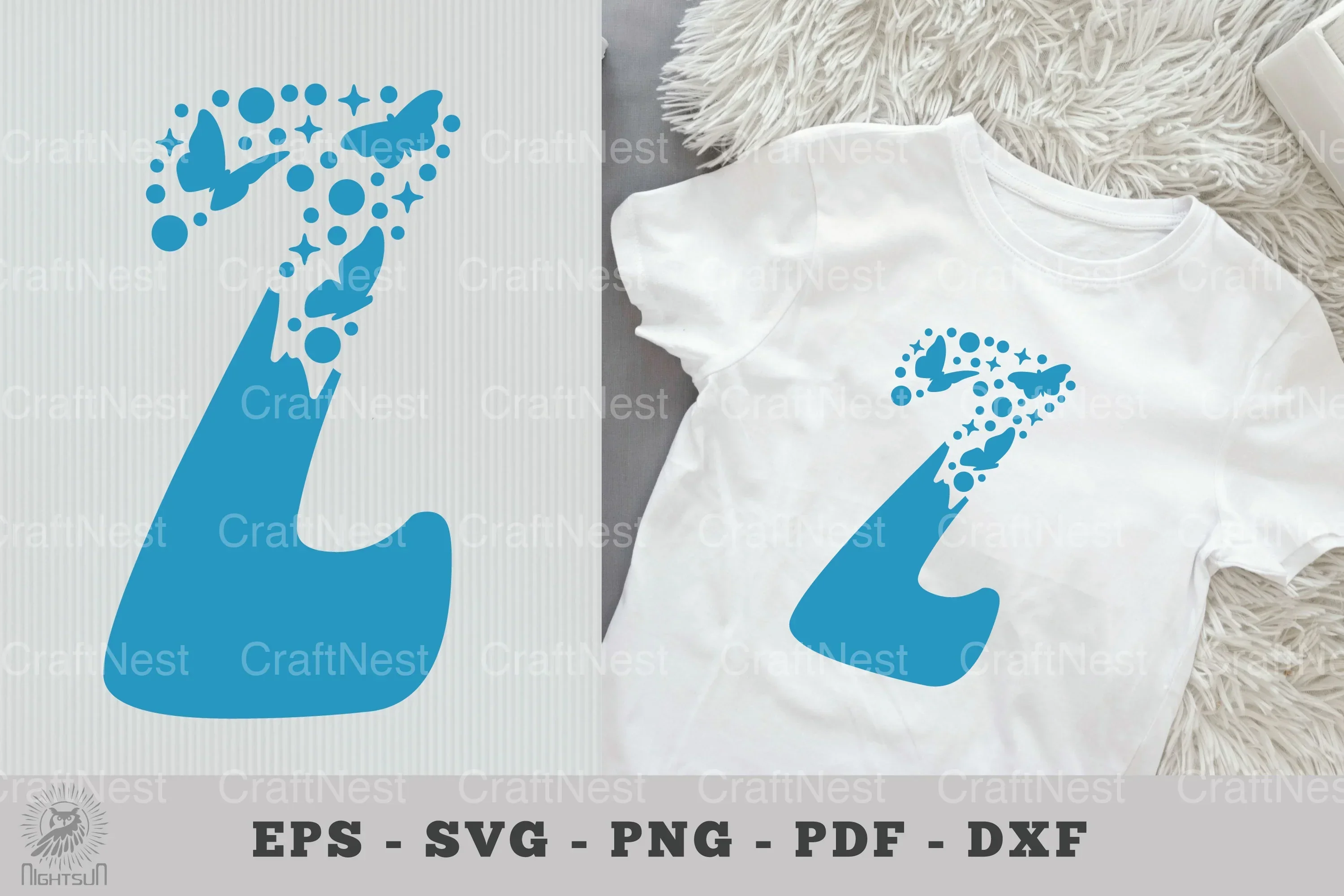 Butterfly Alphabet Letter Z Clipart Bundle