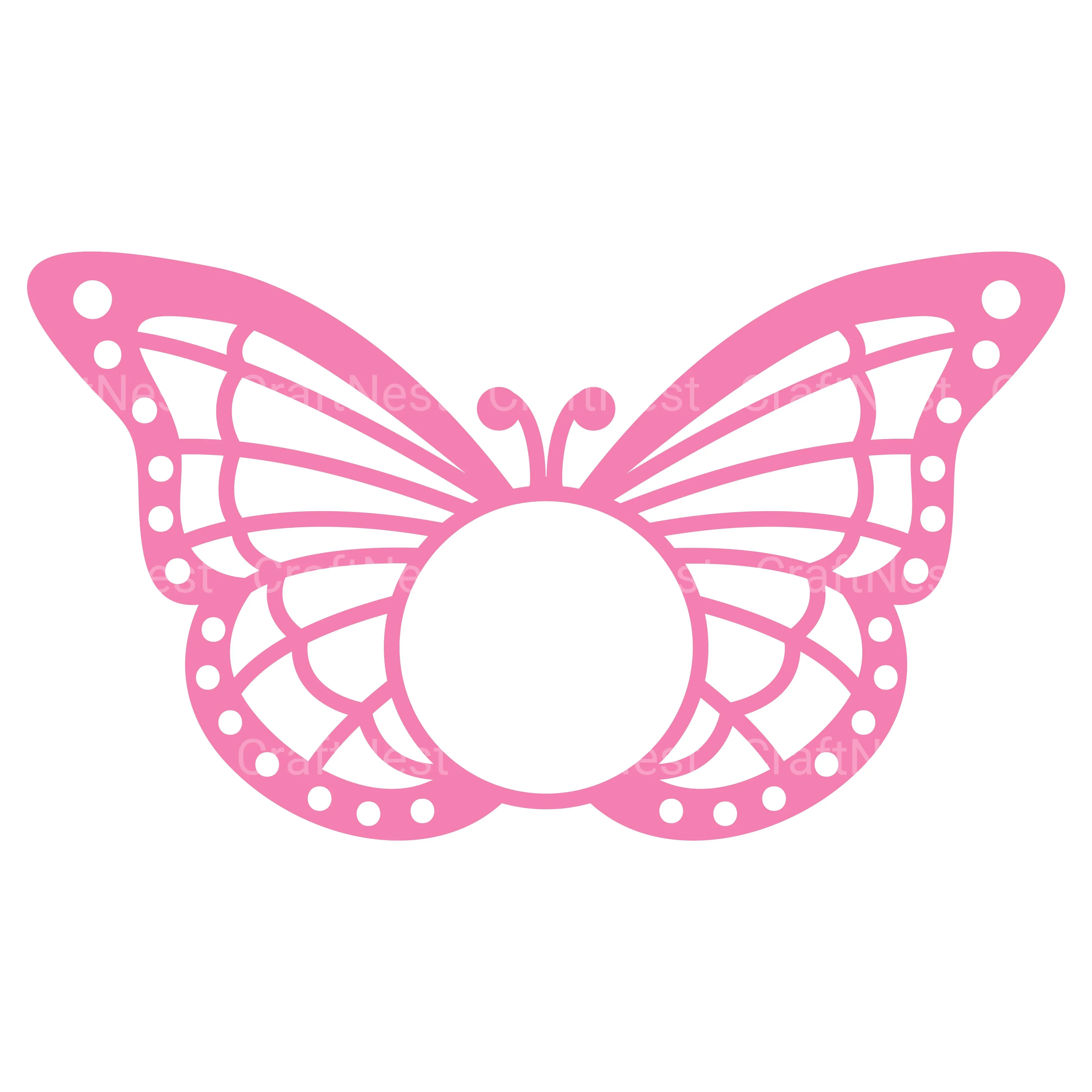 Butterfly Candy Holder SVG Bundle Clipart - Image 7