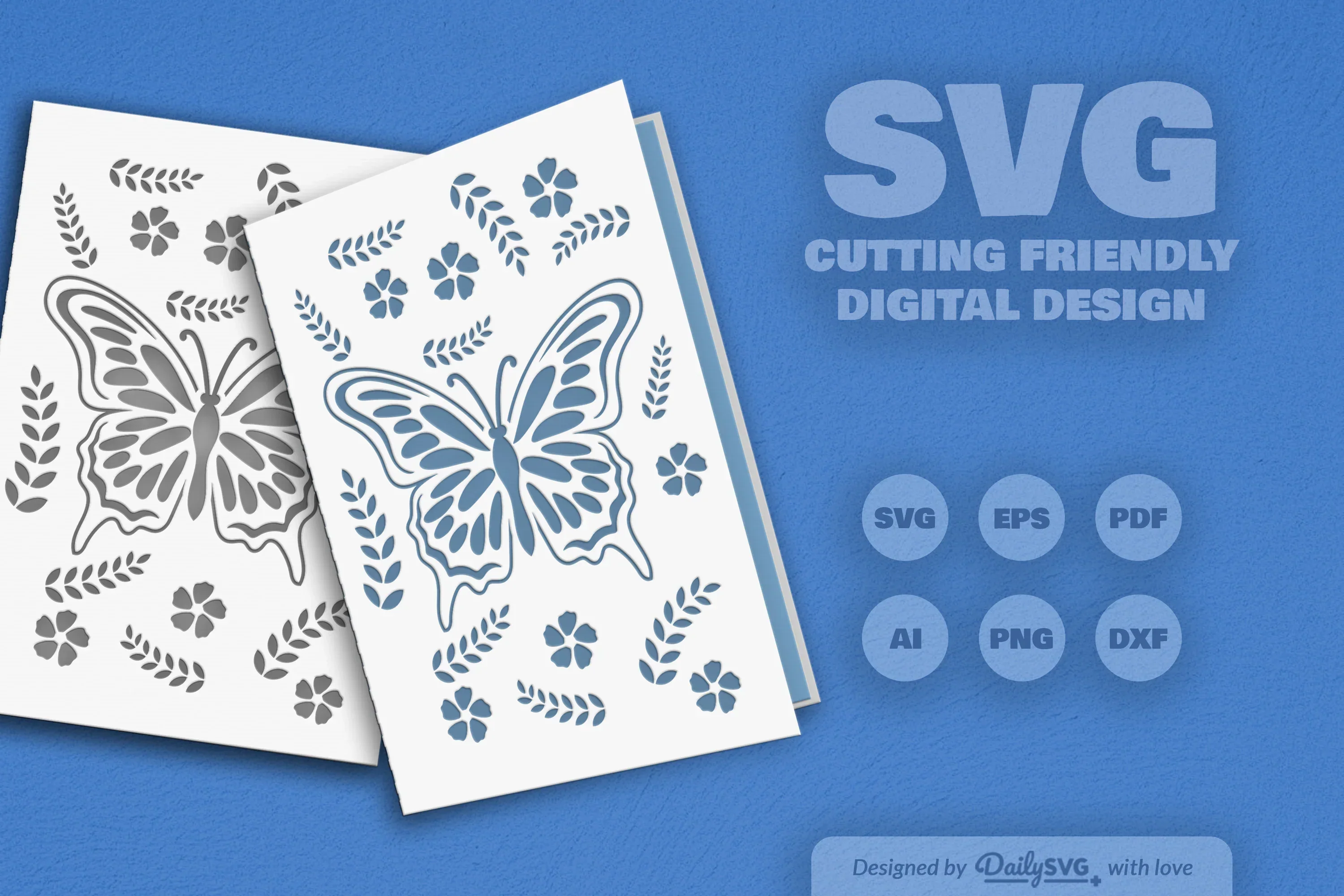 Butterfly Folk Art SVG Bundle - Image 2