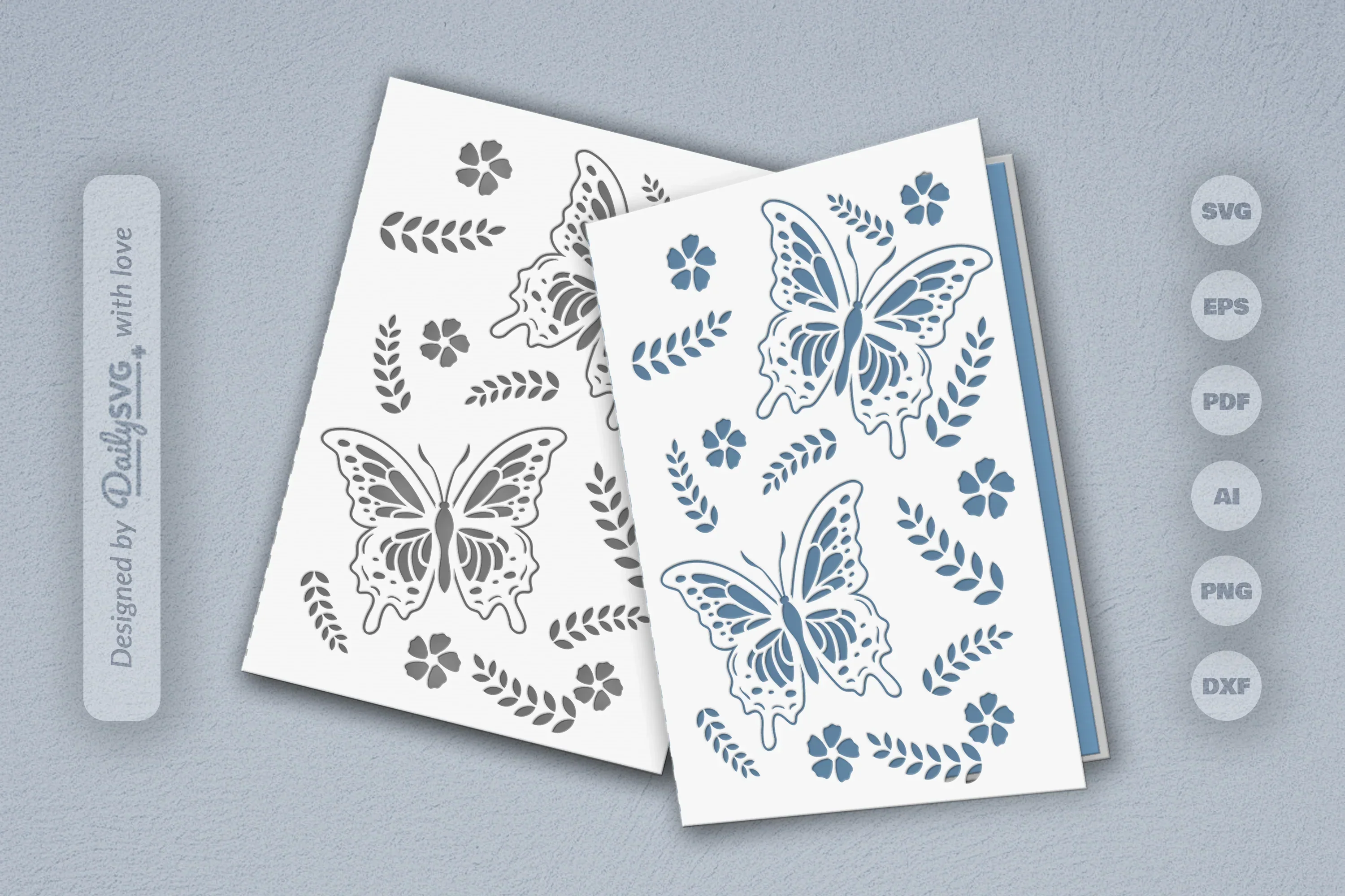Butterfly Folk Art SVG Bundle