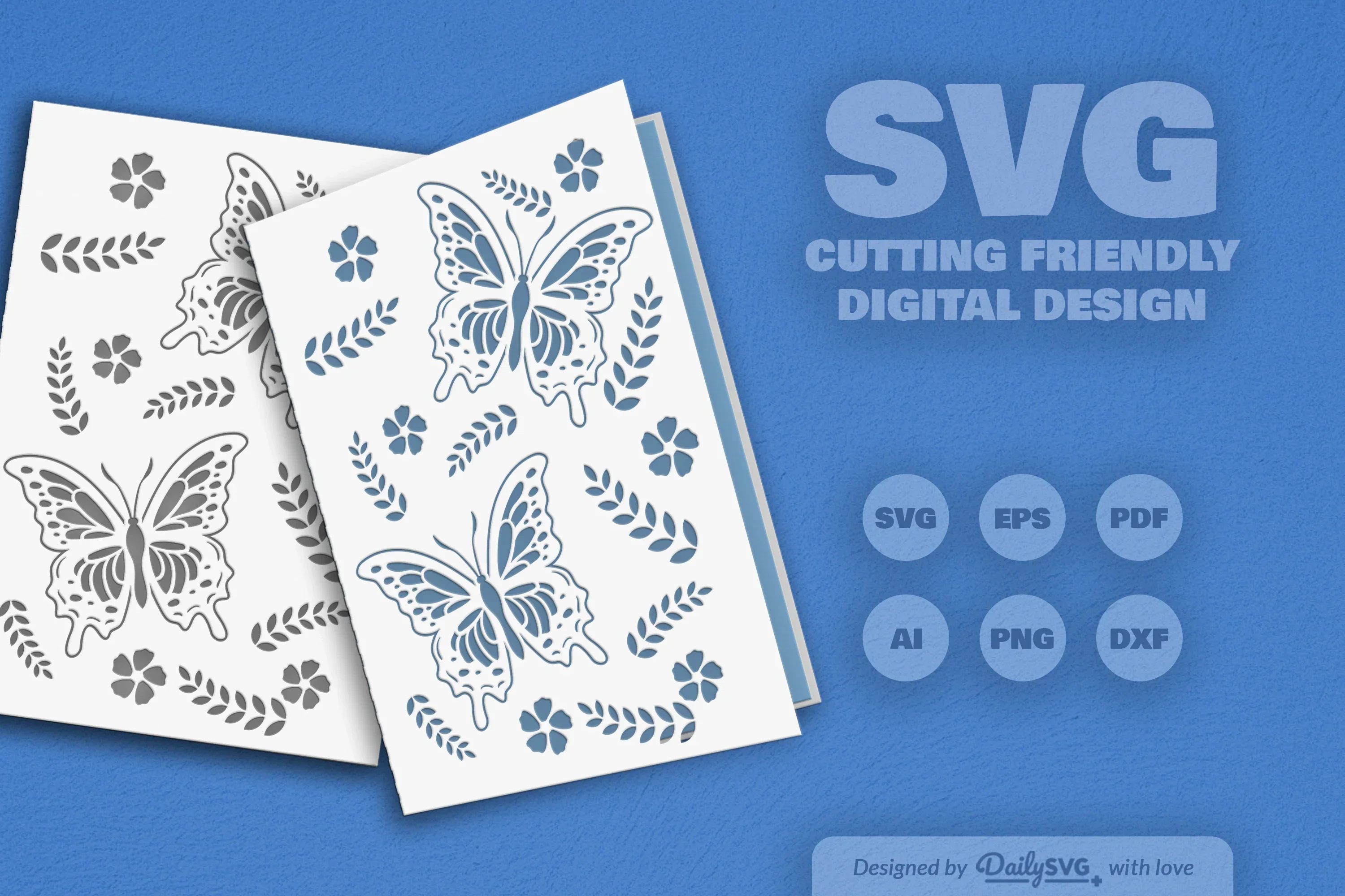 Butterfly Folk Art SVG Bundle - Image 2