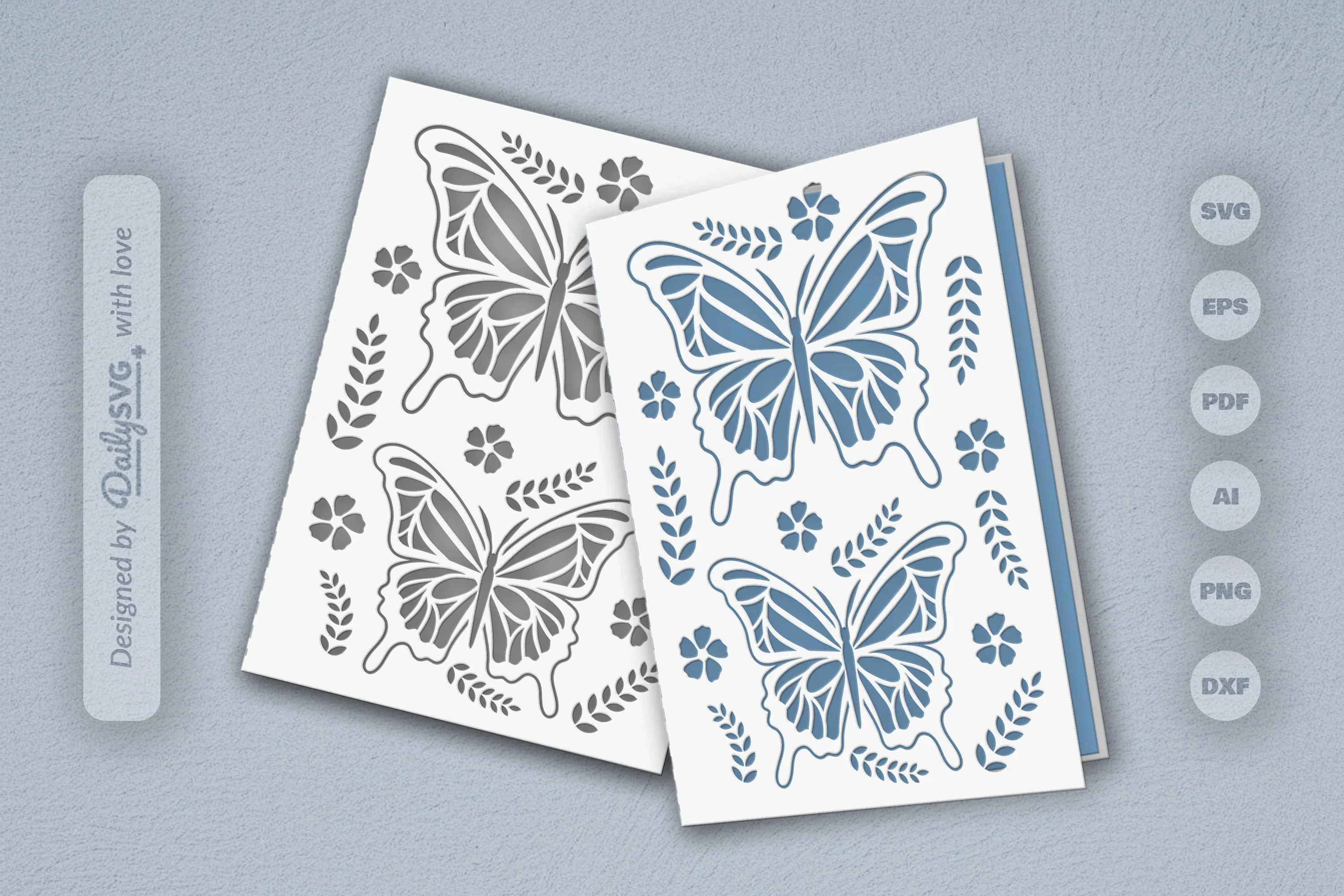 Butterfly Folk Art SVG Bundle